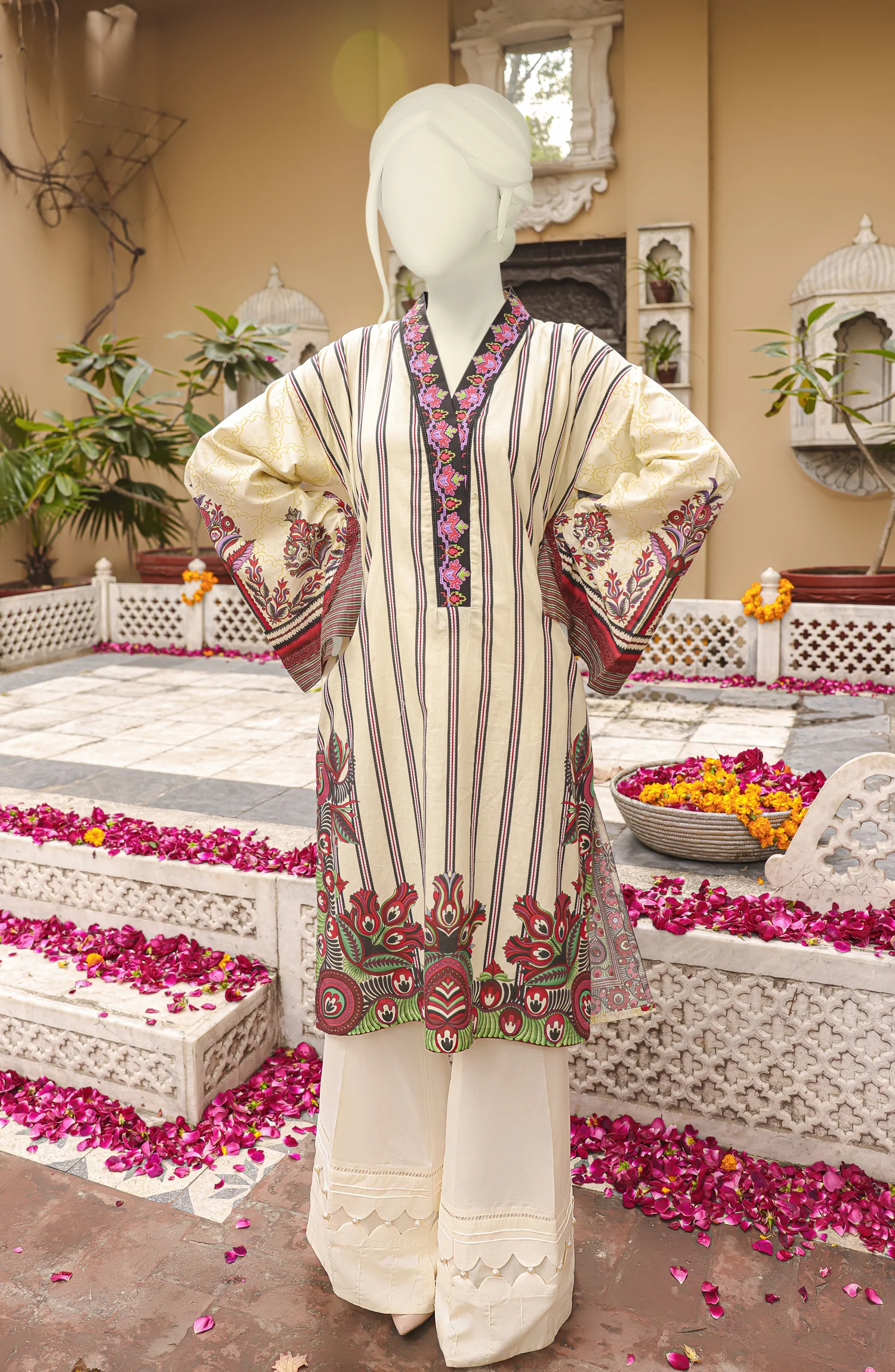 SUMMER'22 POLISH EMBROIDERY 1PC STITCHED KURTI