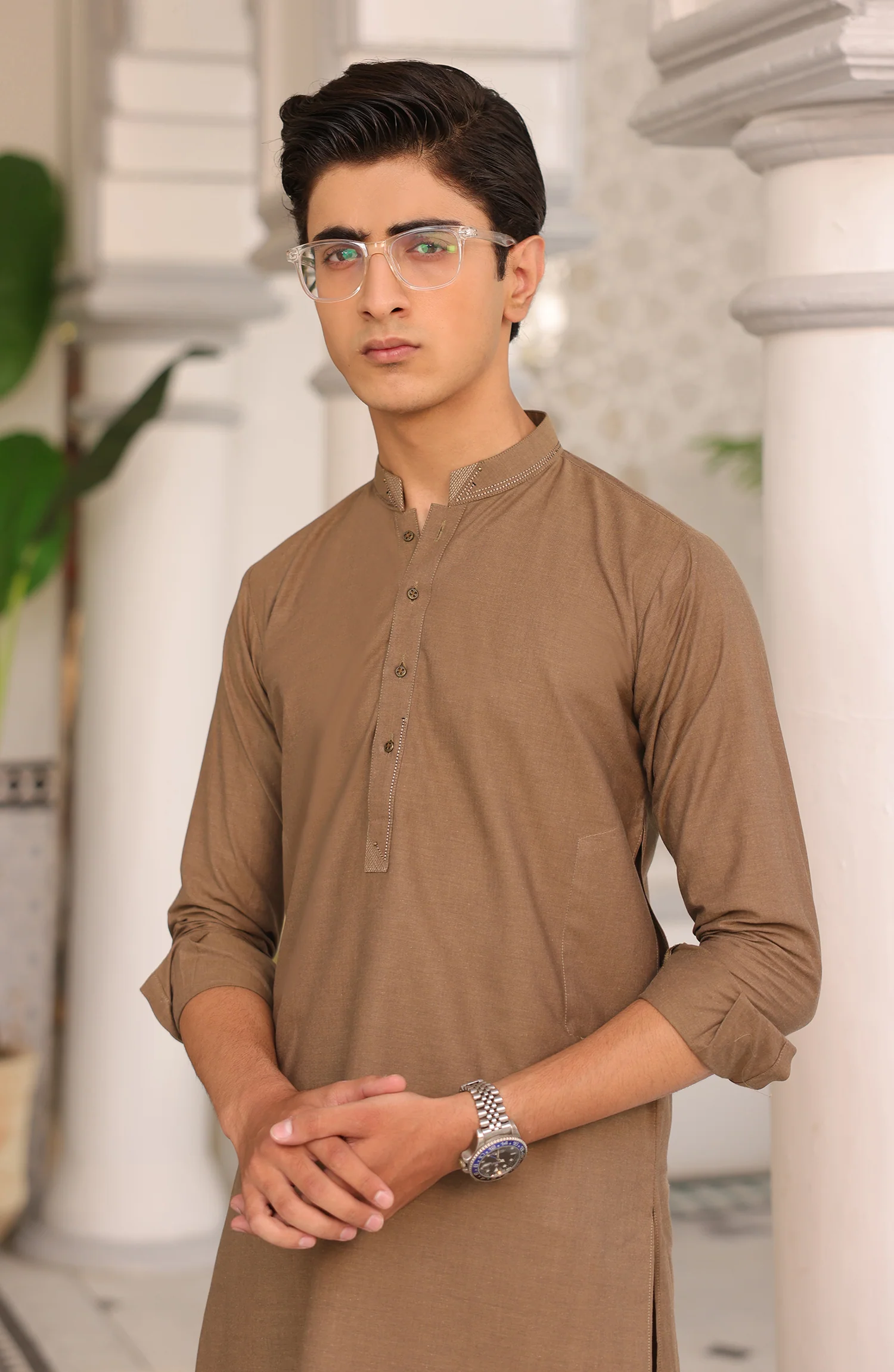 SUMMER'22 TEENS CASUAL STYLING KURTA OLIVE - Image 2