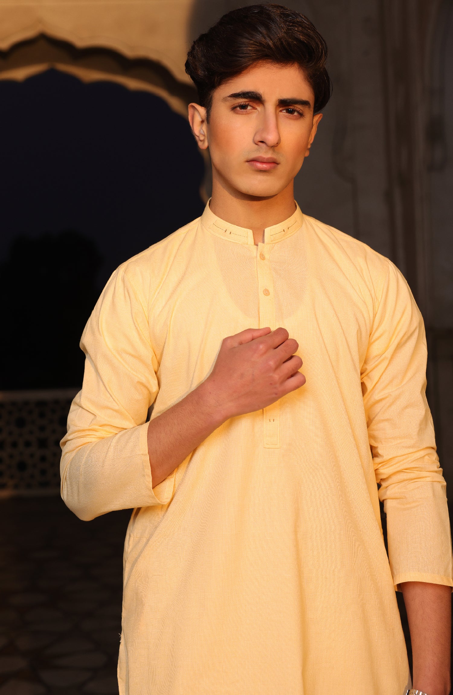 SUMMER'22 TEENS STYLING KURTA YELLOW - Image 3