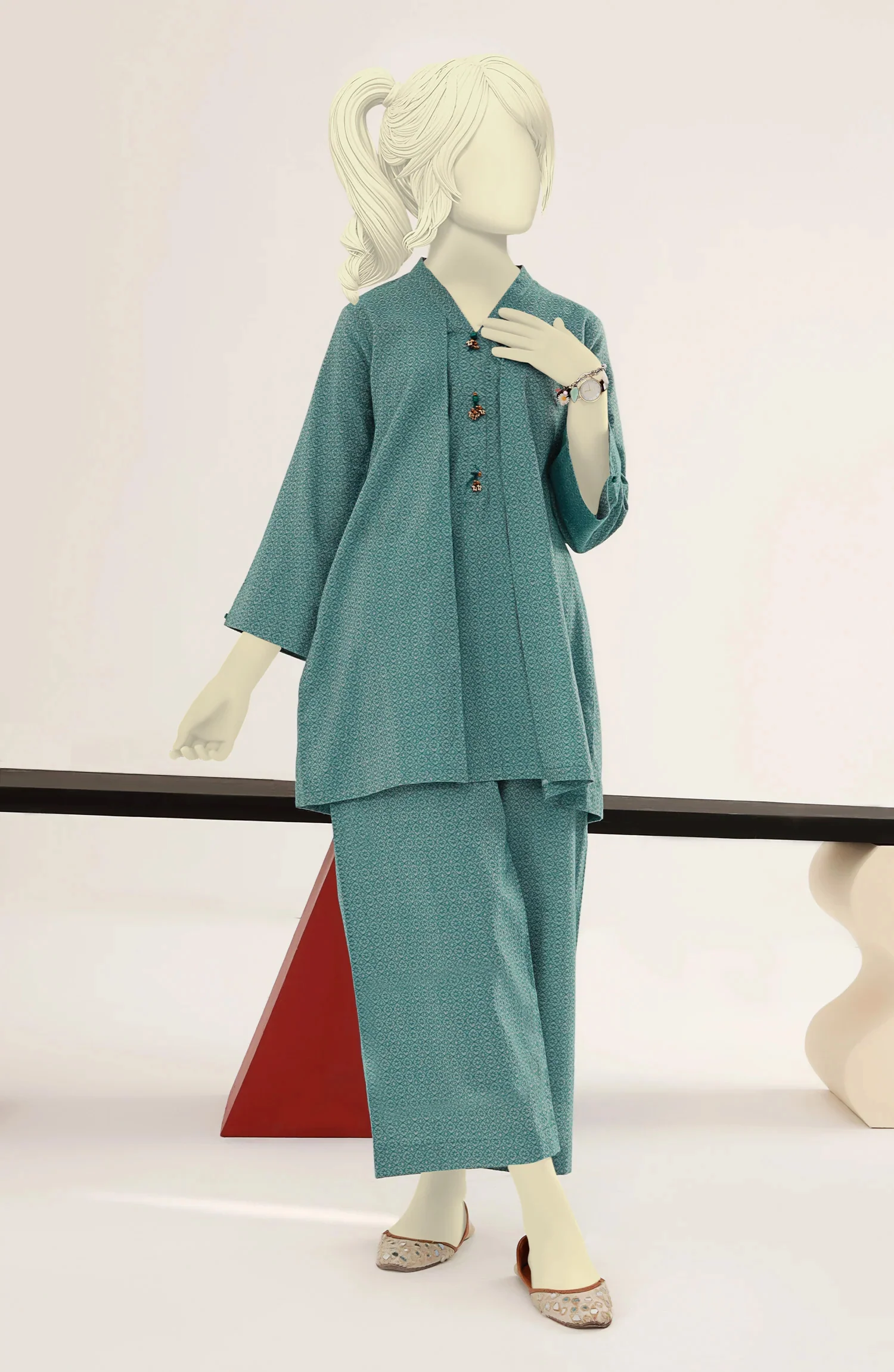 SUMMER'23 AZTEC 2PC STITCHED SUIT