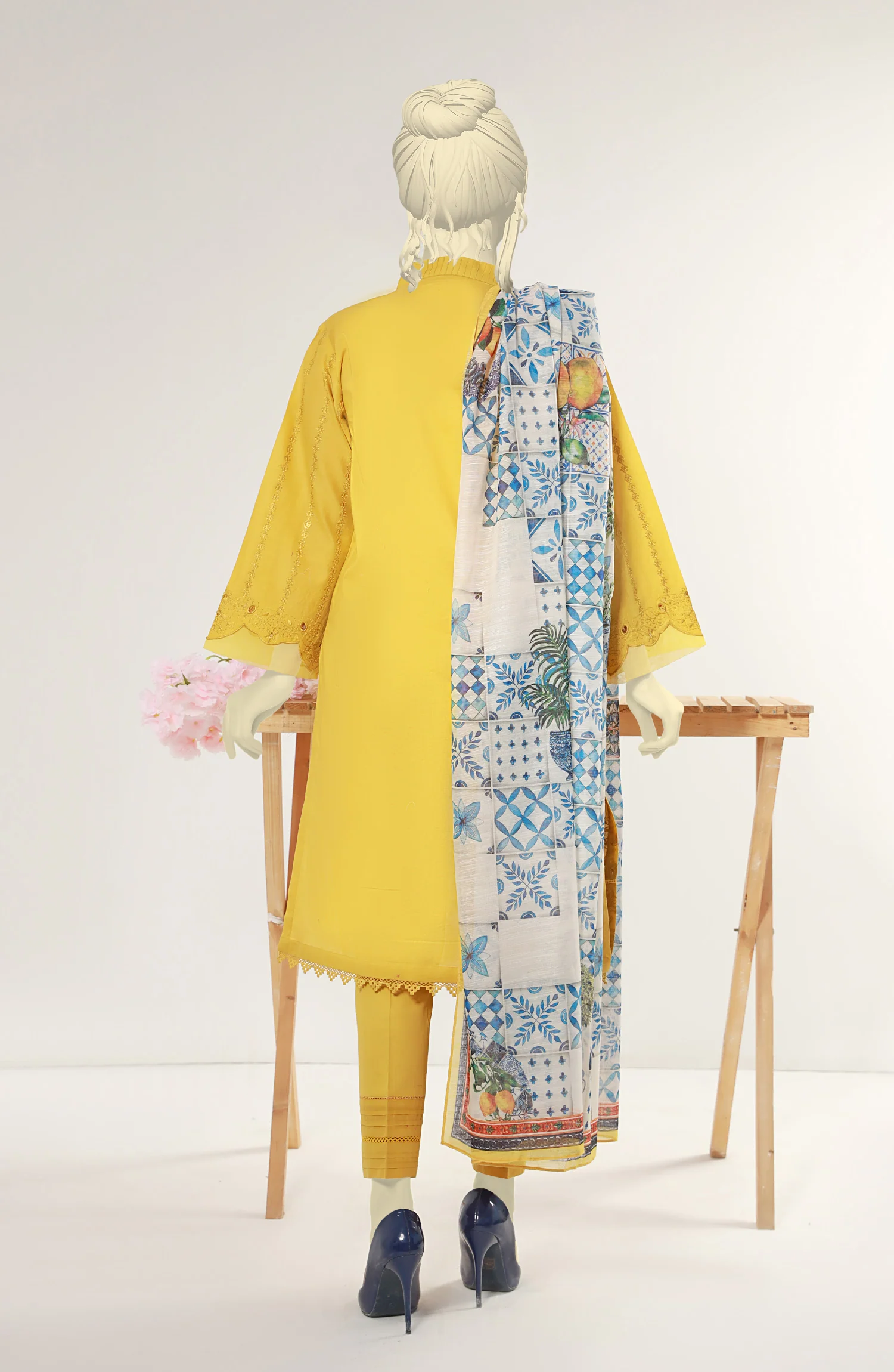 SUMMER'23 AZULEJOS STITCHED 3PC SUIT - Image 2