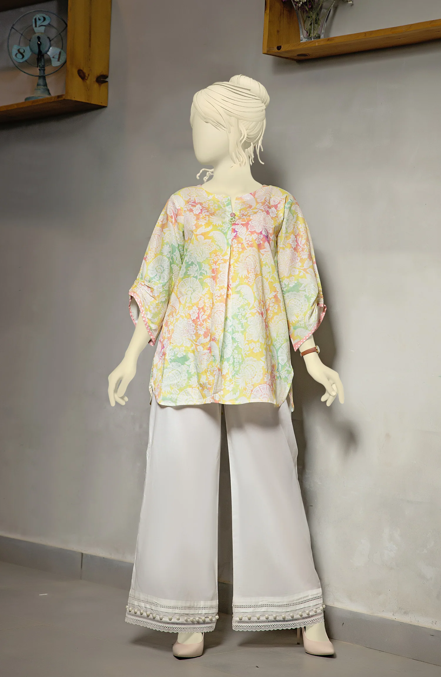 SUMMER'23 BROKEN OMBRE STITCHED 1PC KURTI