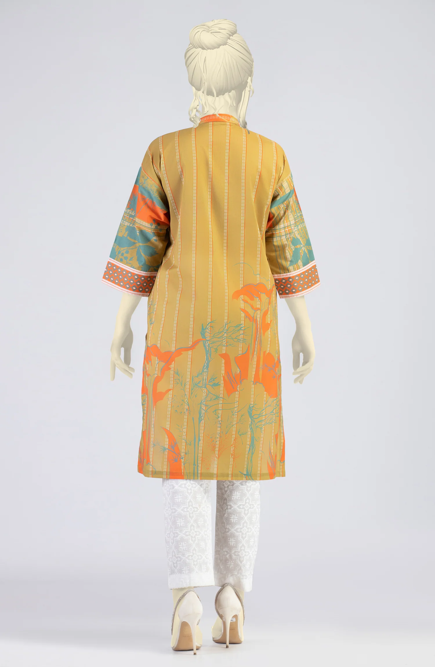 SUMMER'23 CLASSIC SILHOUETTES STITCHED 1PC KURTI - Image 2