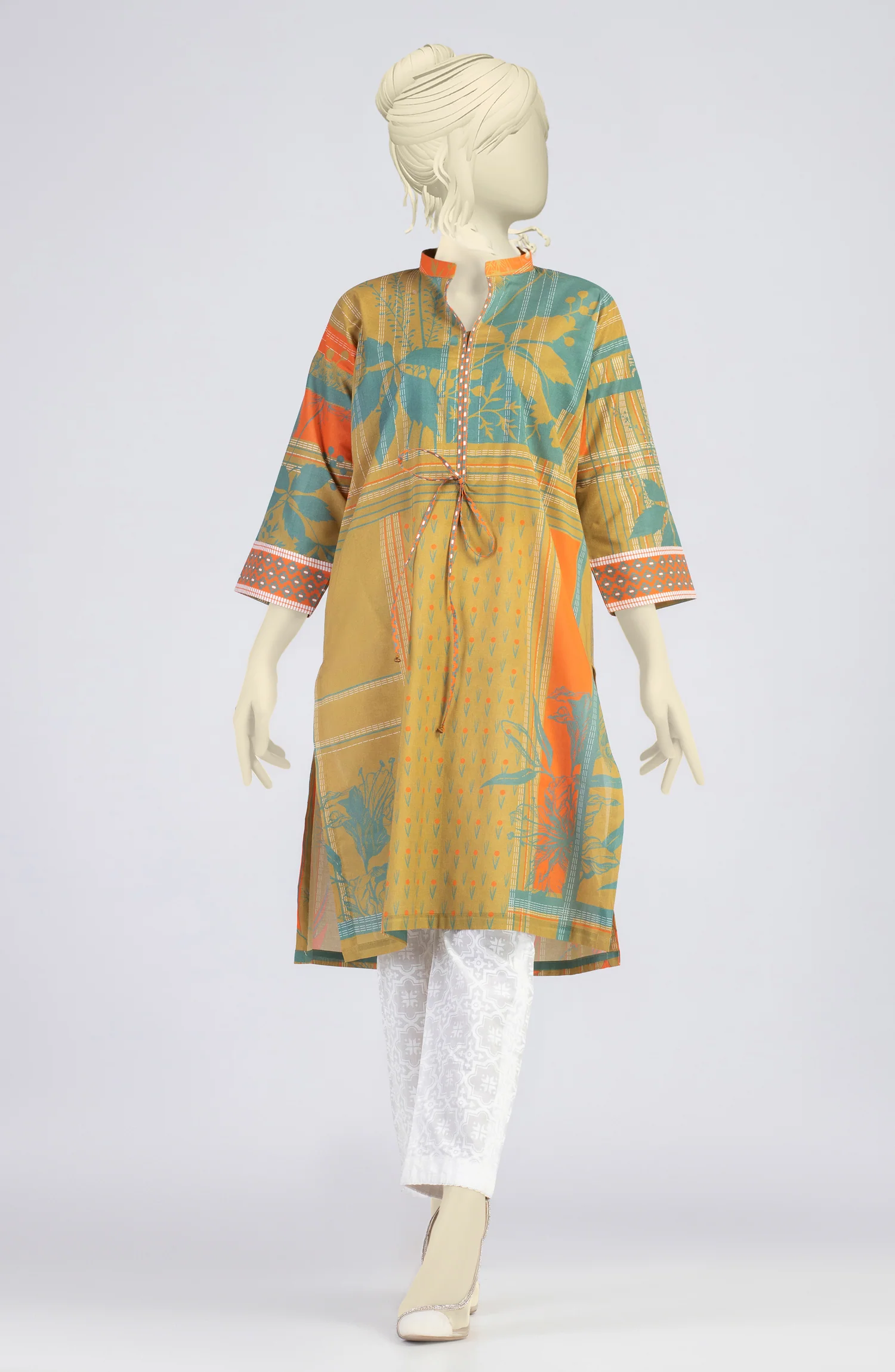 SUMMER'23 CLASSIC SILHOUETTES STITCHED 1PC KURTI - Image 3