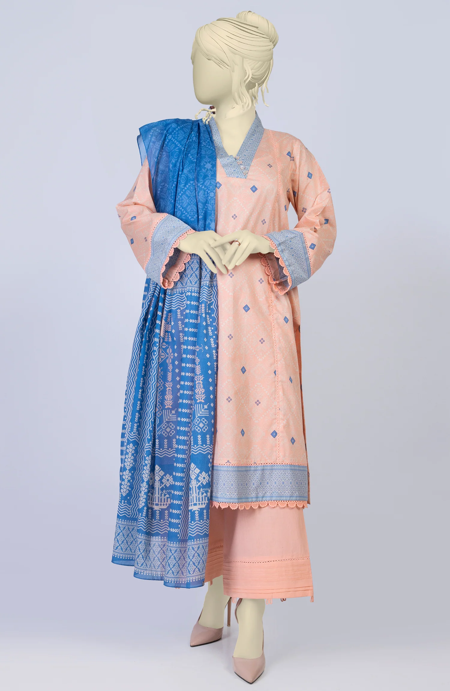 SUMMER'23 CRAFTED FOLK PRINTED LAWN 3PC UNSTITCHED