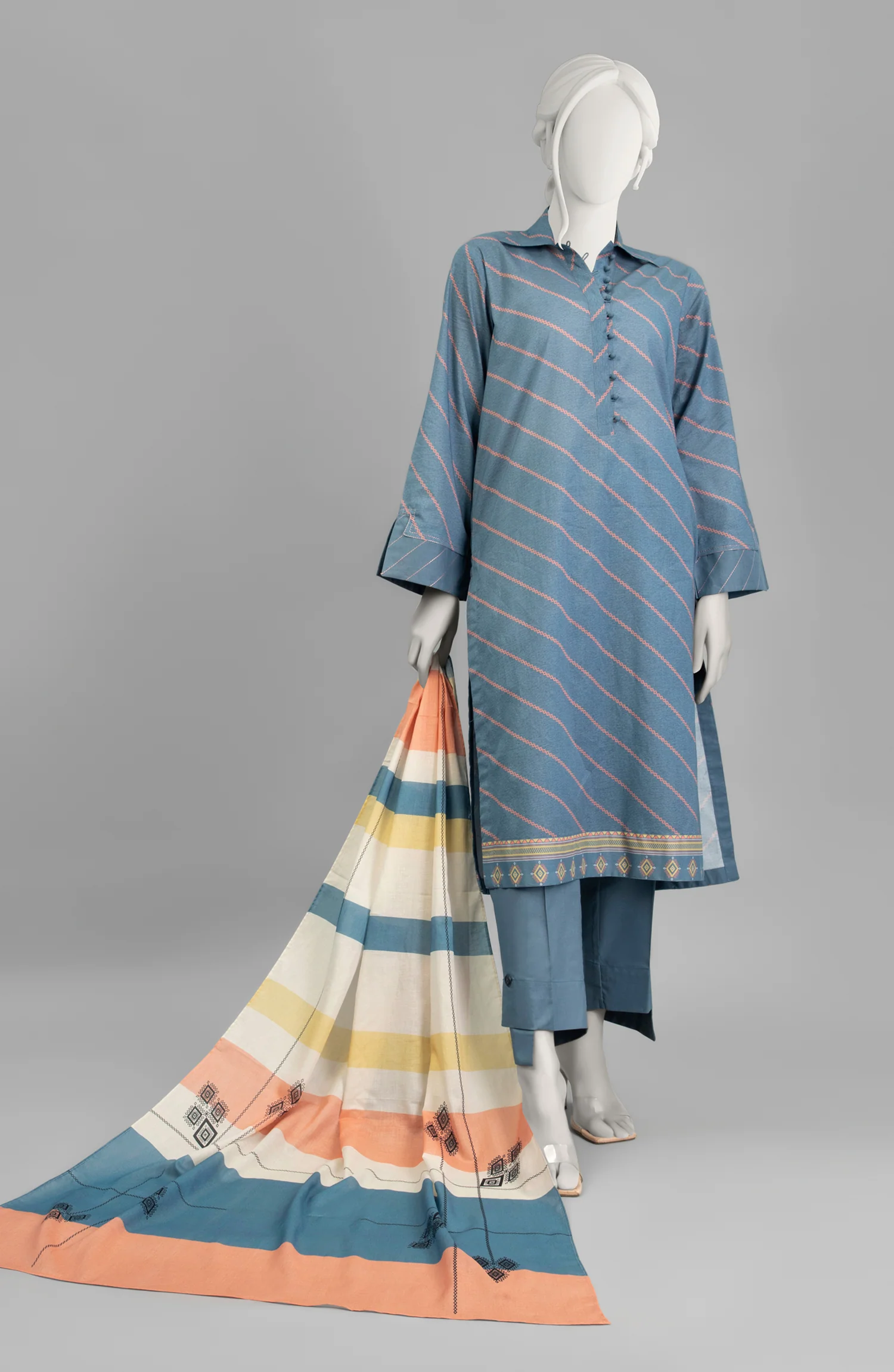 SUMMER'23 EDITION 2.0 OBLIQUE PRINTED LAWN 3PC UNSTITCHED