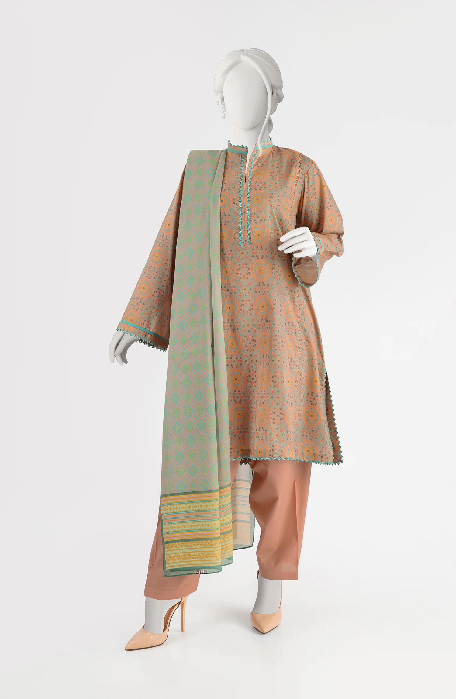 SUMMER'23 EDITION 2.0 SOFT CHANDERI PRINTED LAWN 3PC UNSTITCHED