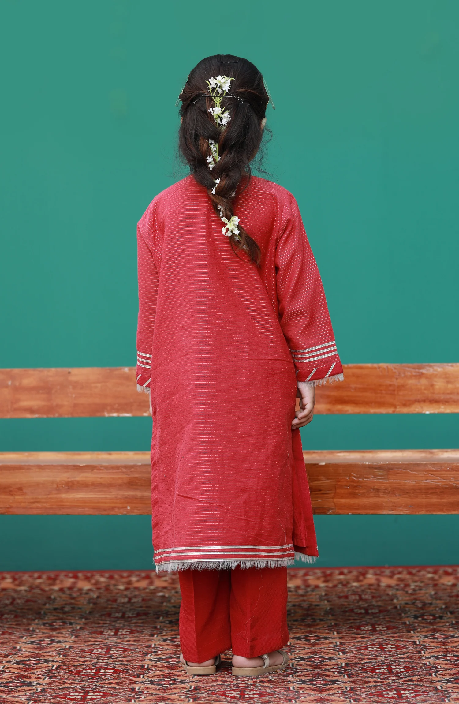 SUMMER'23 GIRLS 2PC STITCHED SUIT - Image 2