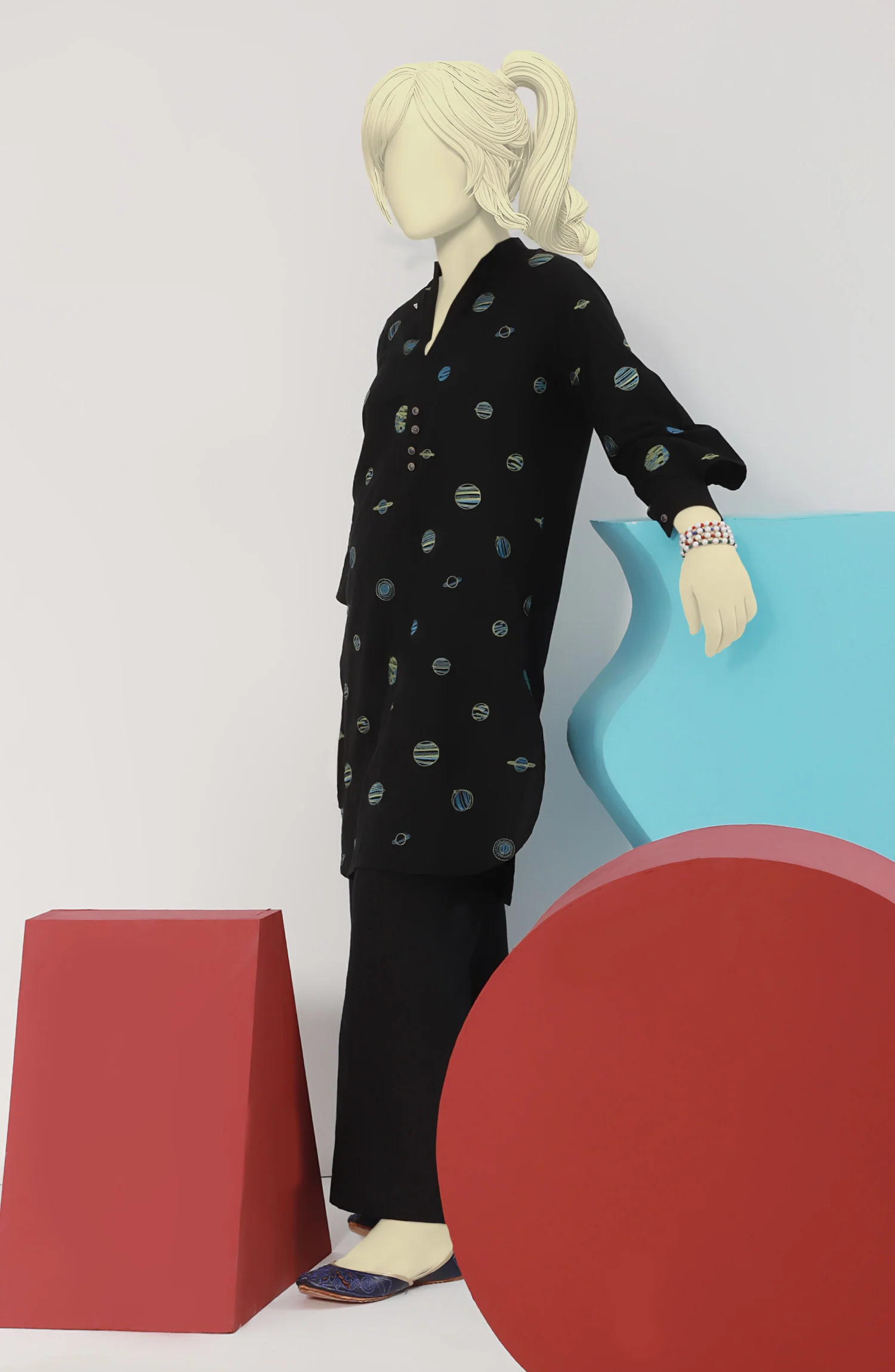 SUMMER'23 GIRLS 2PC STITCHED SUIT