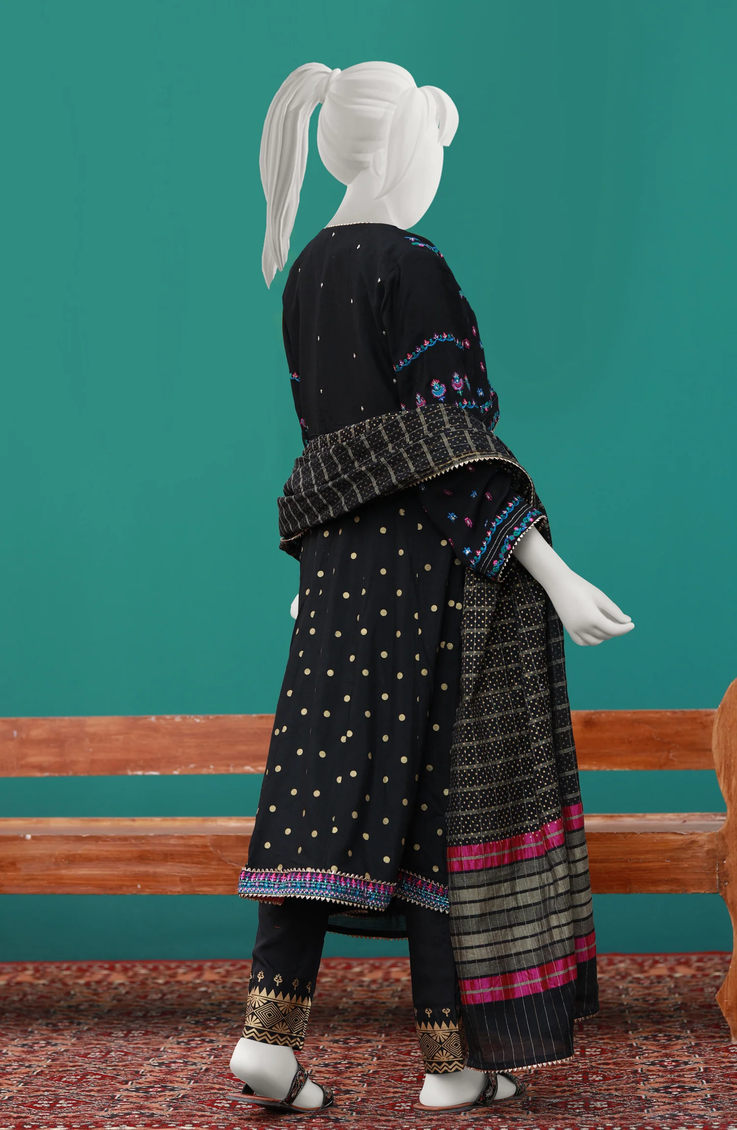 FESTIVE'23 GIRLS TEENS 3PC STITCHED SUIT - Image 2