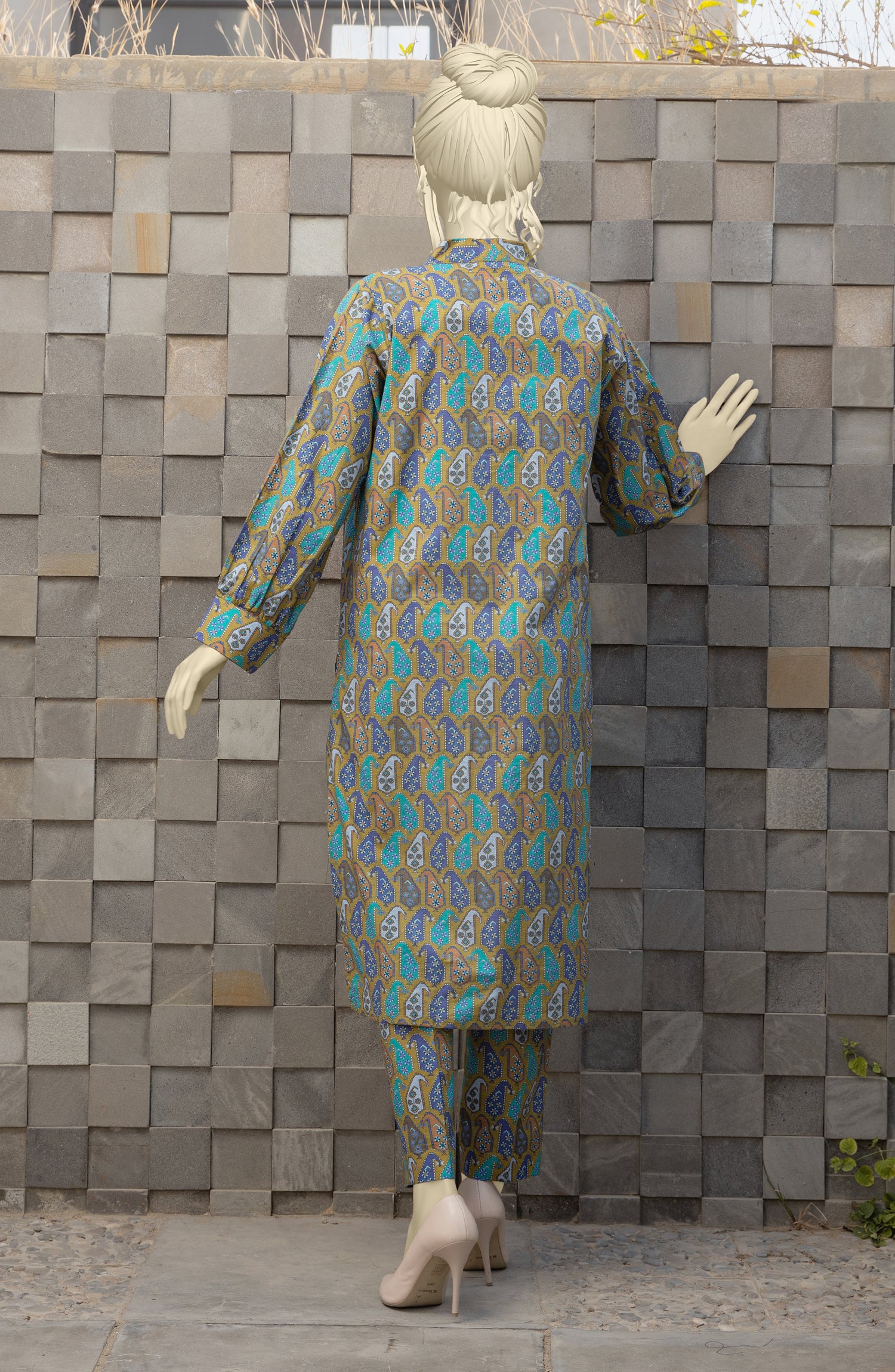 SUMMER'23 INTERWIND PASLEY STITCHED 2PC SUIT - Image 2