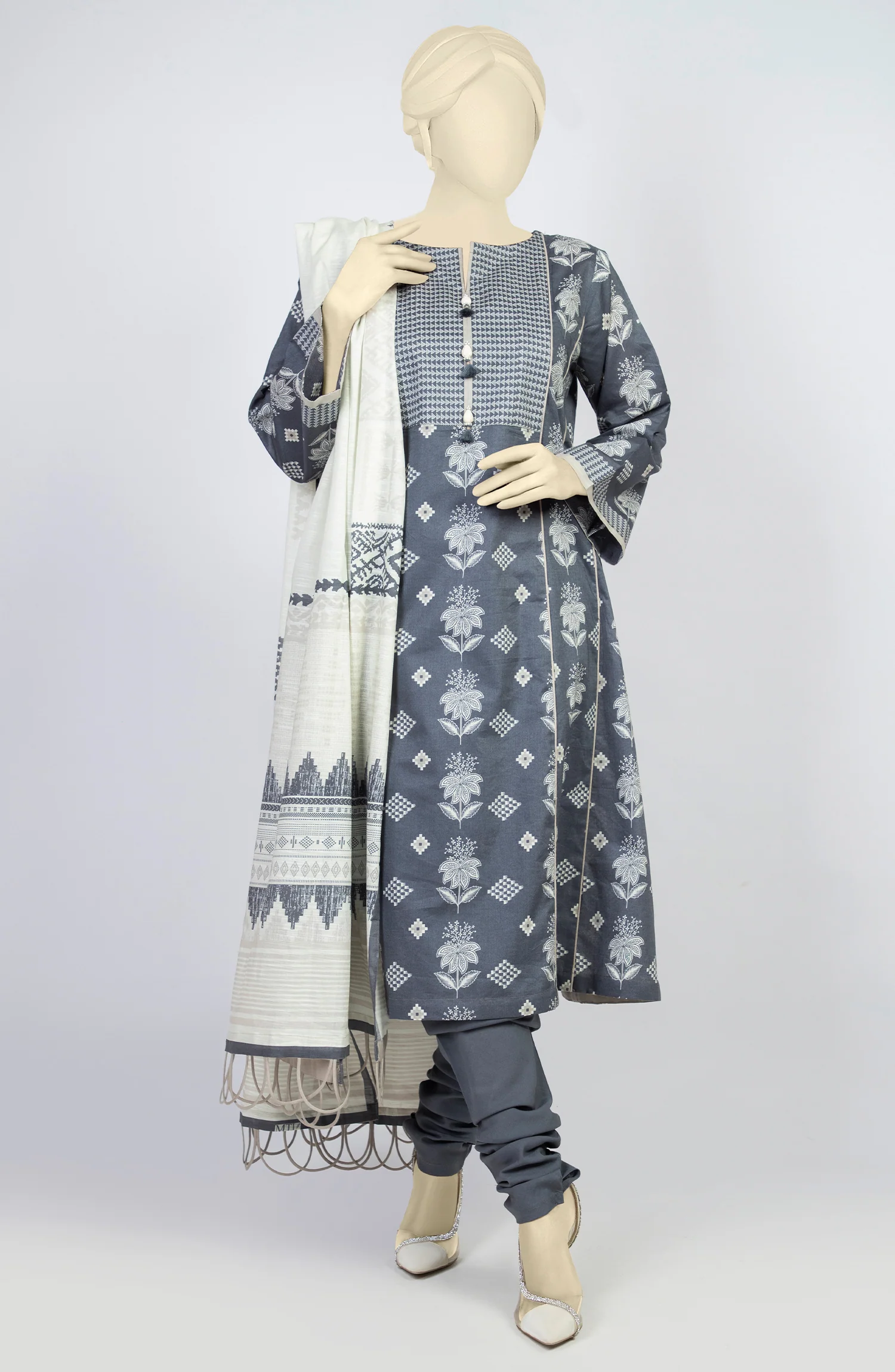 SUMMER'23 SPRING FLORA PRINTED LAWN 3PC UNSTITCHED