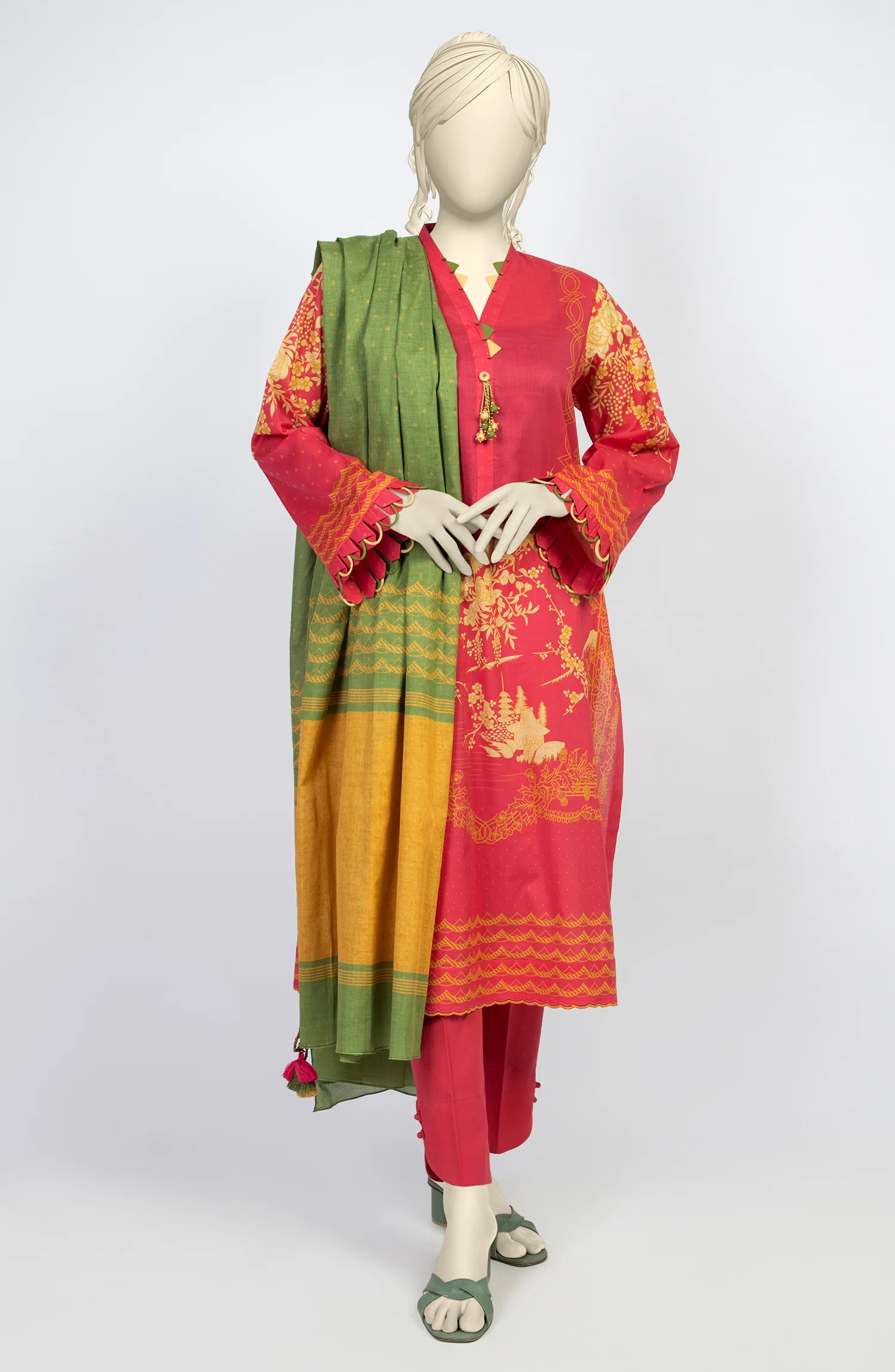 SUMMER'23 ZEYNAP PRINTED LAWN 3PC UNSTITCHED