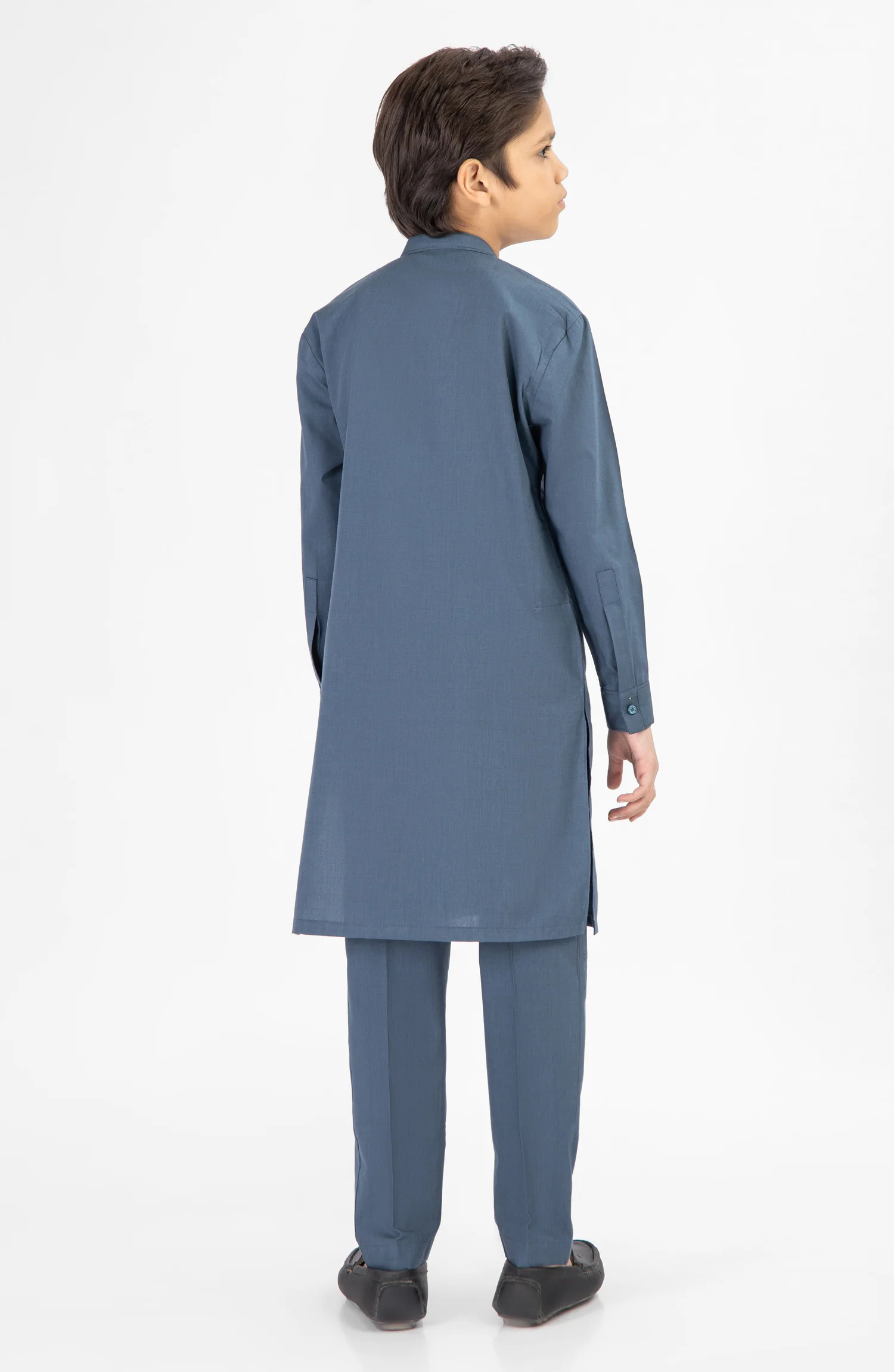 SUMMER'25 BOYS KURTA PAJAMA TEAL BLUE - Image 4