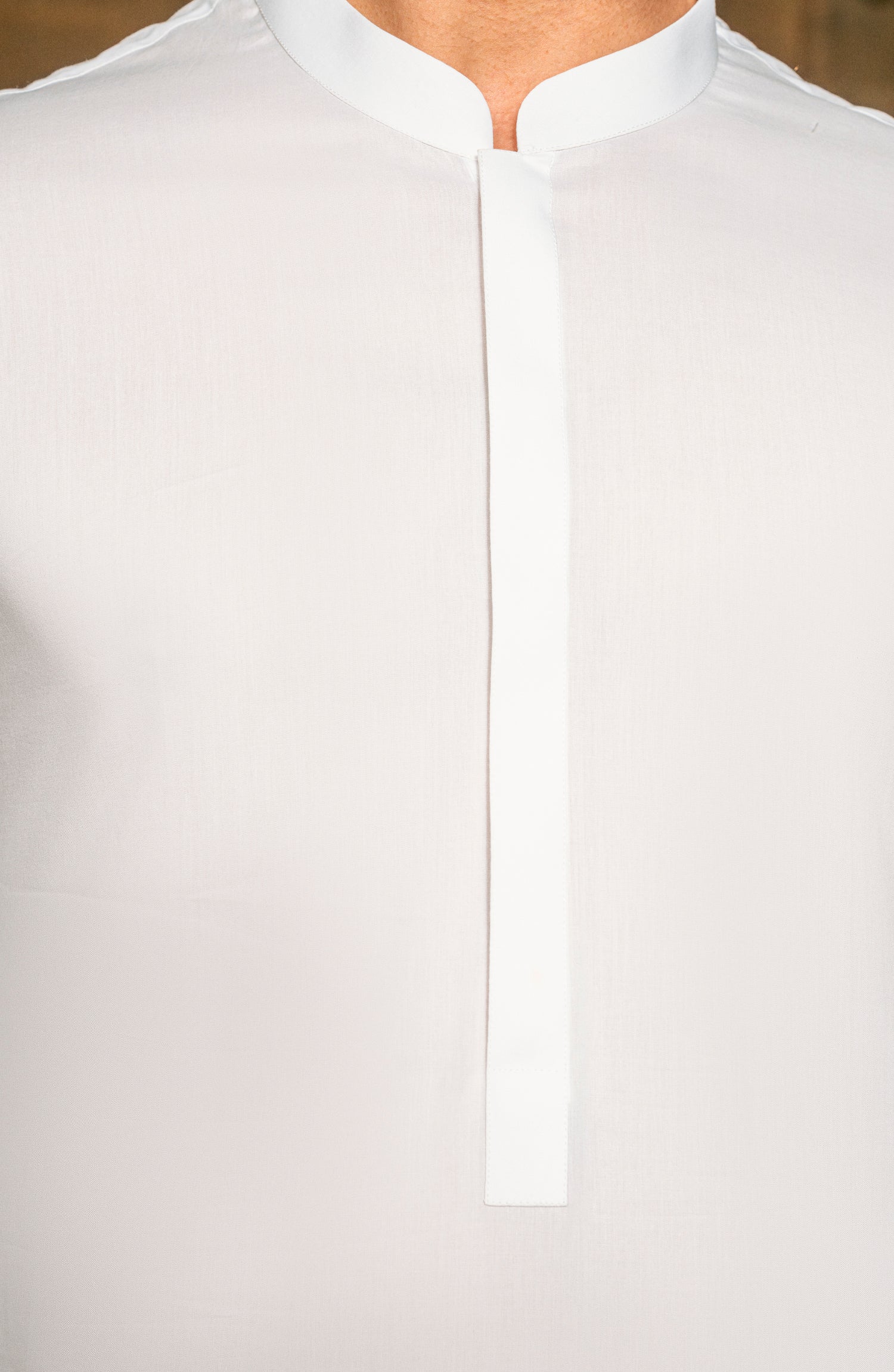 SUMMER'25 MEN KAMEEZ SHALWAR WHITE - Image 4
