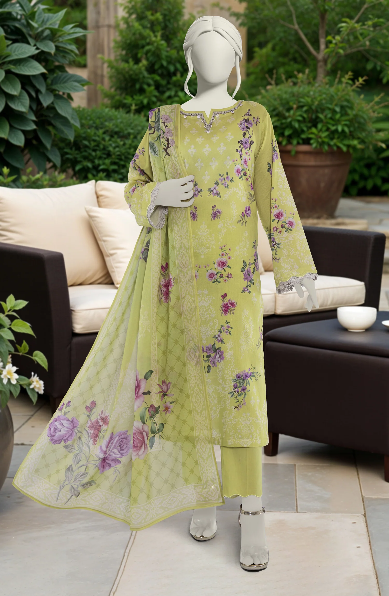SUMMER'25 PRINTED LAWN 3PCS UNSTITCHED