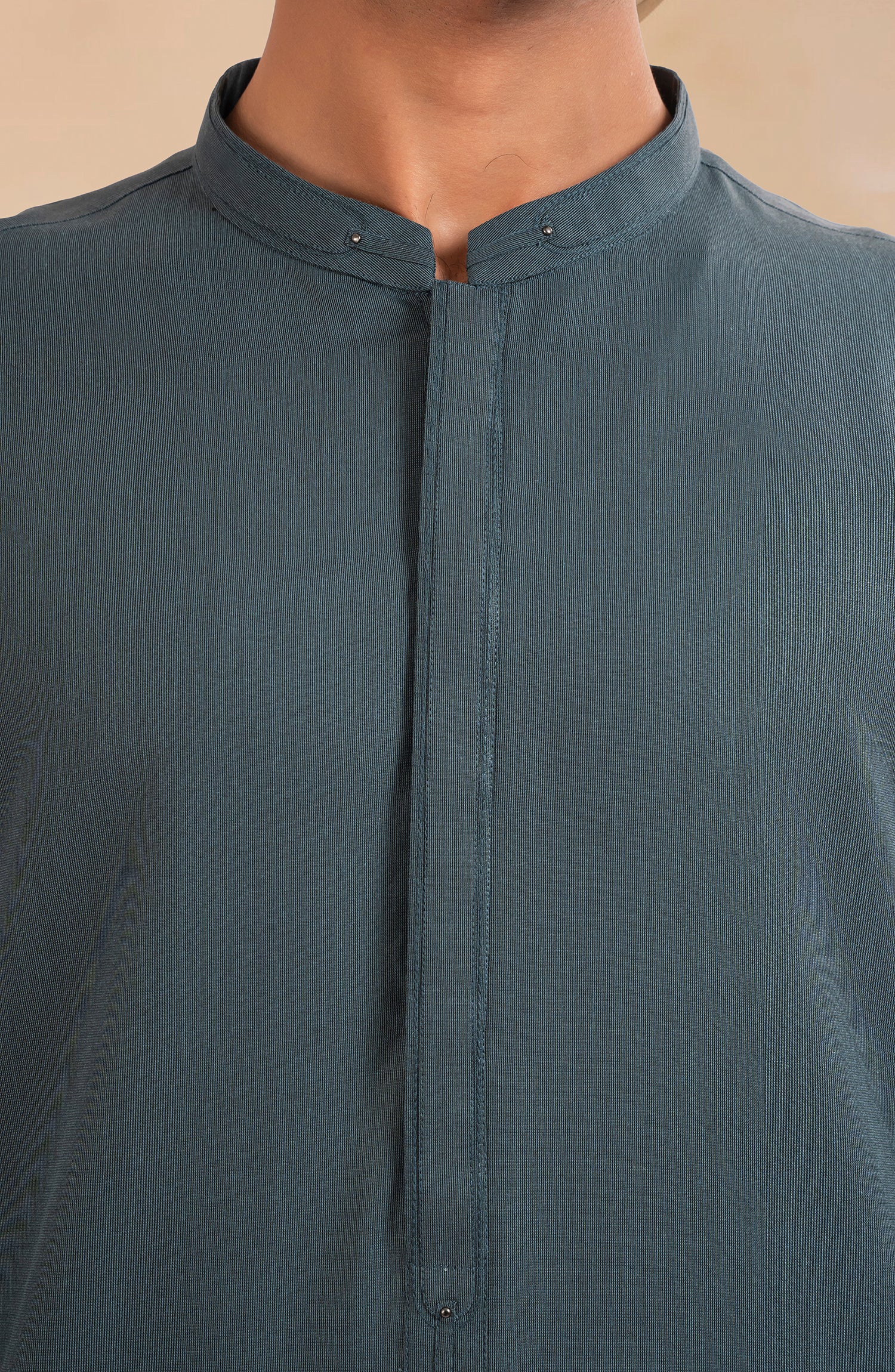 TEAL BLENDED KAMEEZ SHALWAR - Image 2