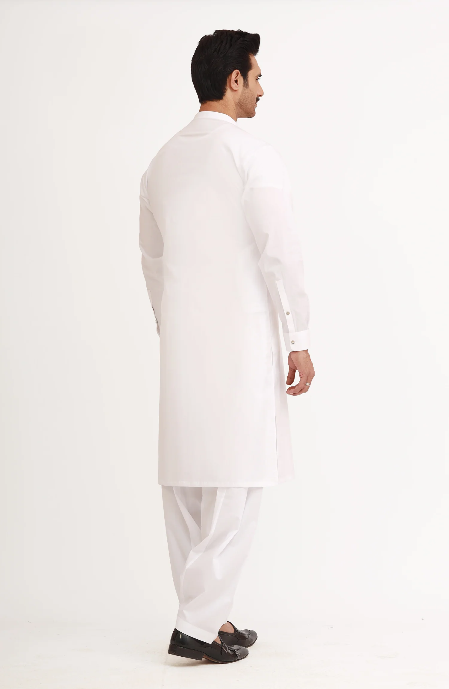 WHITE 100% COTTON KAMEEZ SHALWAR - Image 10