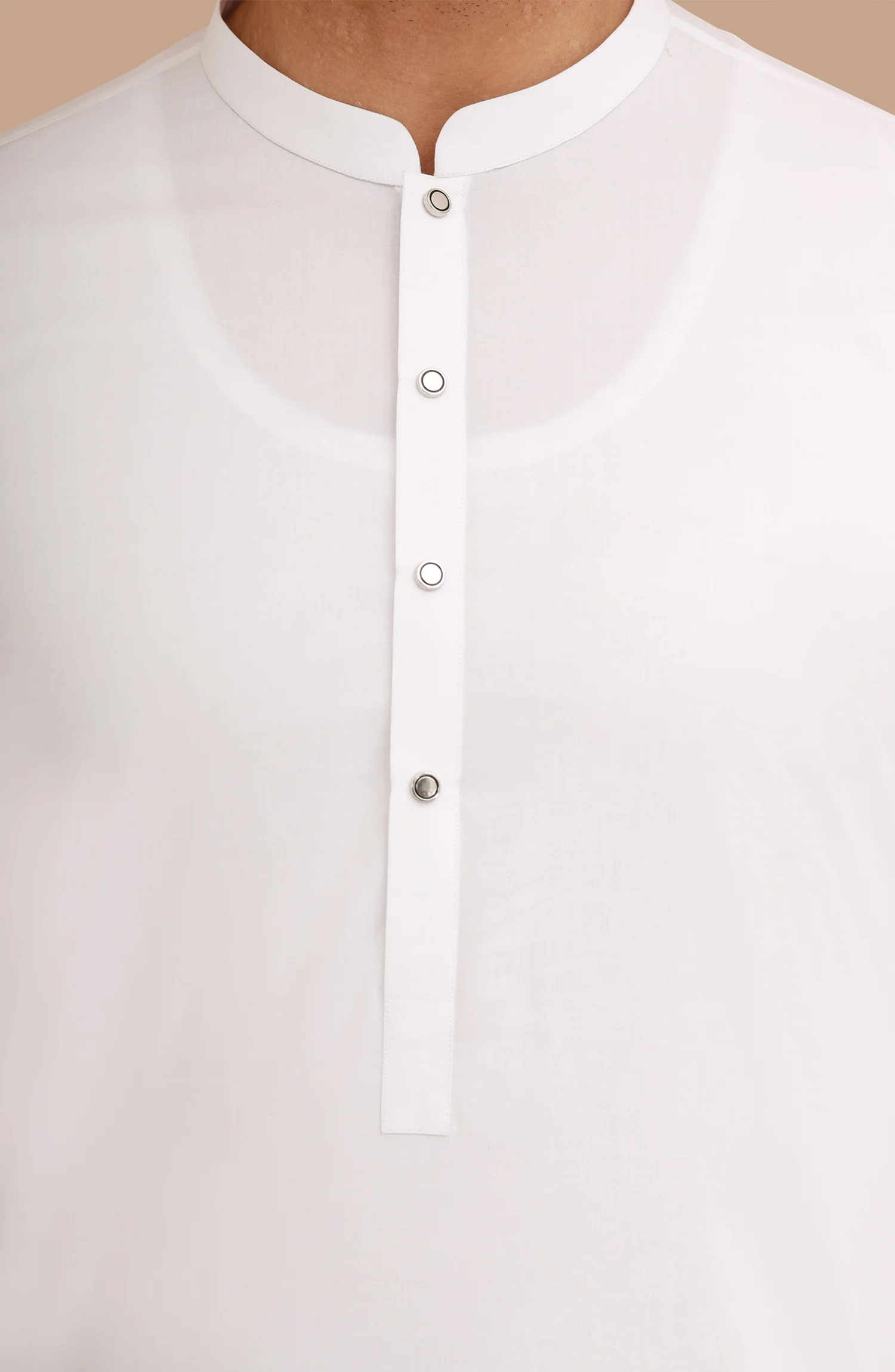 WHITE 100% COTTON KAMEEZ SHALWAR - Image 3