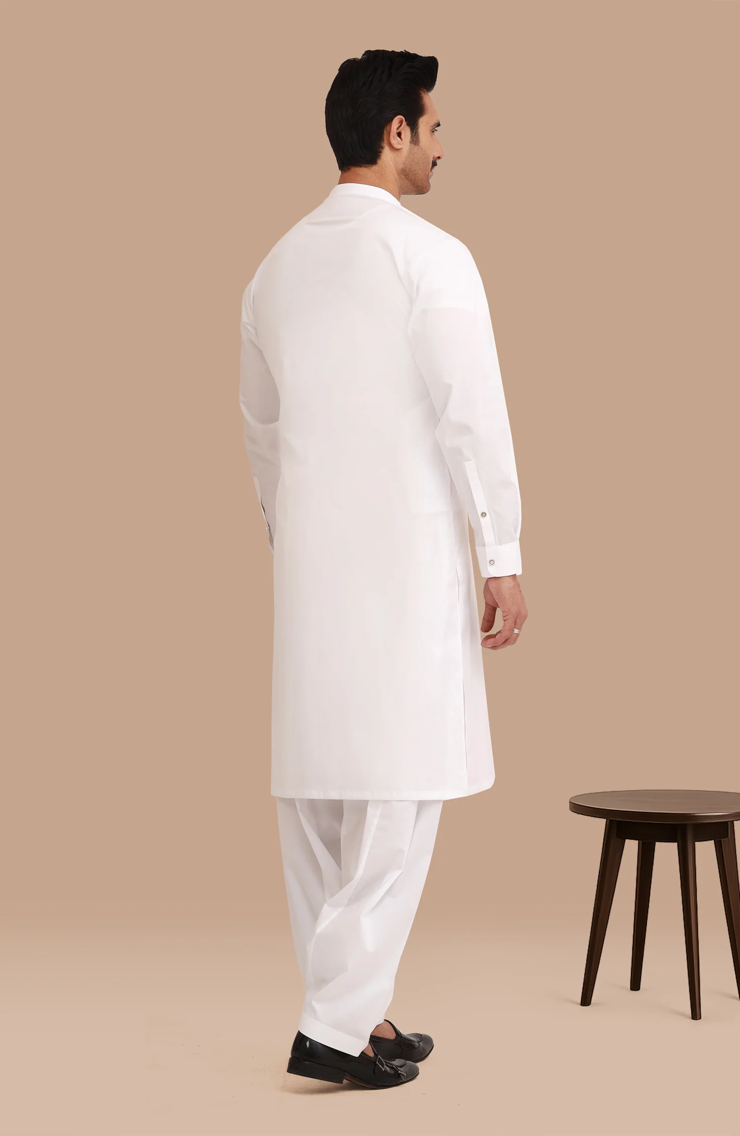 WHITE 100% COTTON KAMEEZ SHALWAR - Image 5