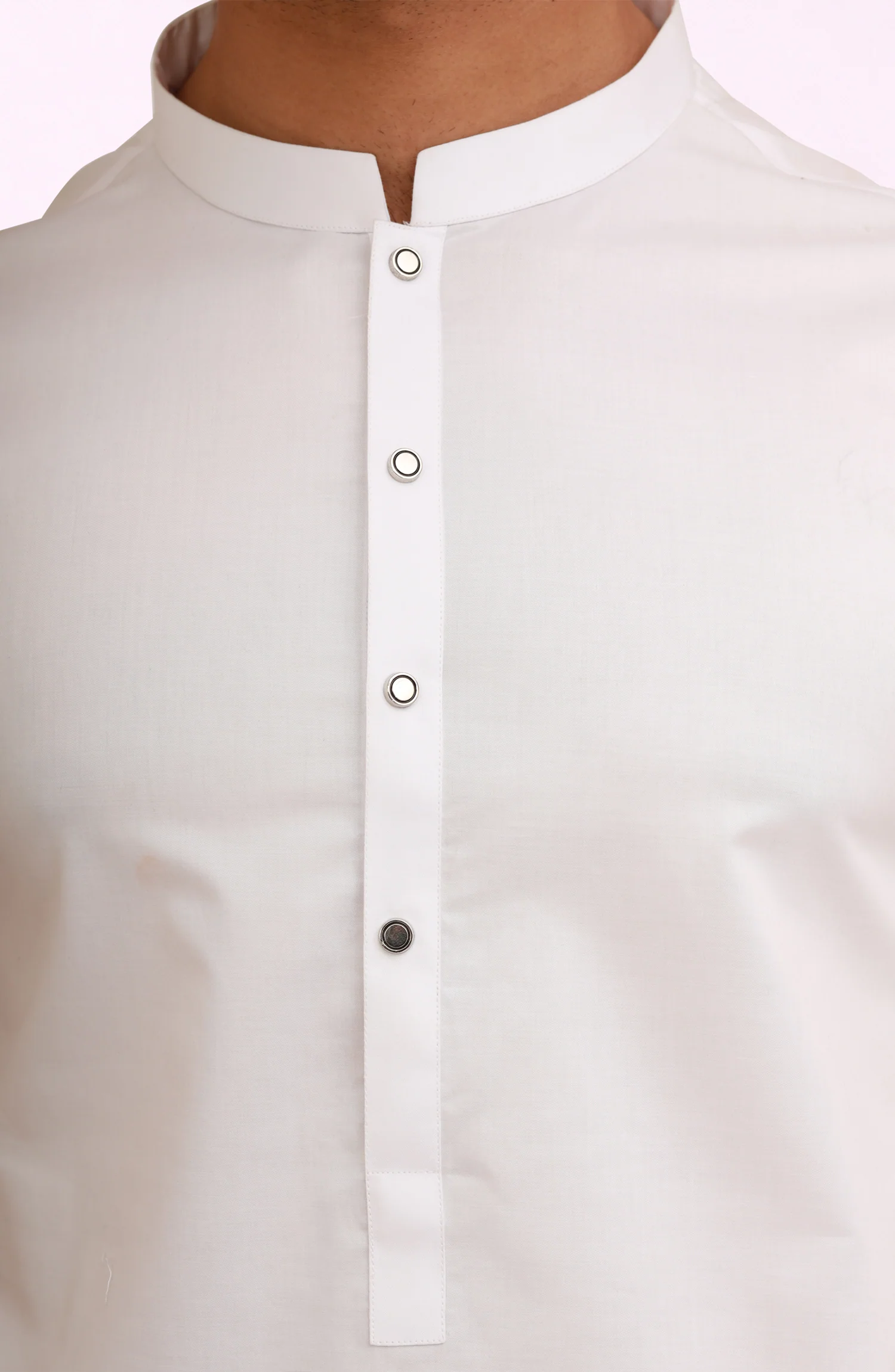 WHITE 100% COTTON KAMEEZ SHALWAR - Image 2