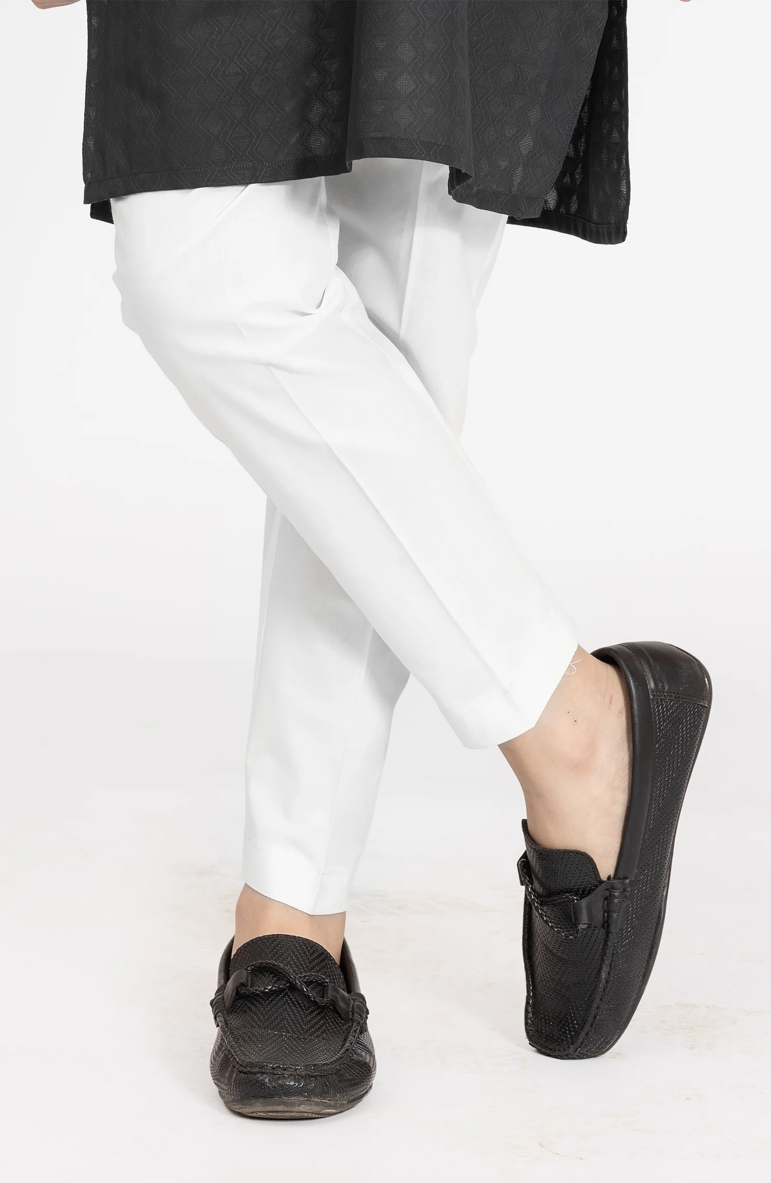 WHITE 100%COTTON PAJAMA - Image 2