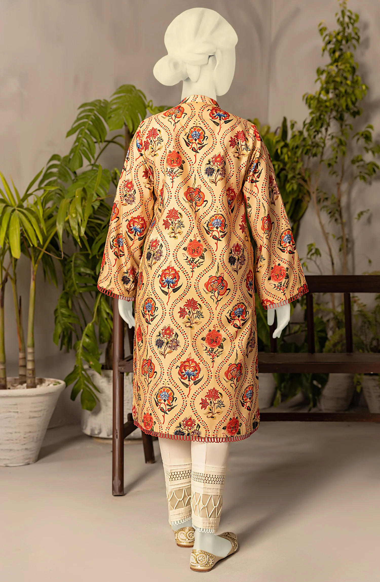 WINTER'22 BOHO ETHNIC STITCHED 1PC KURTI - Image 2