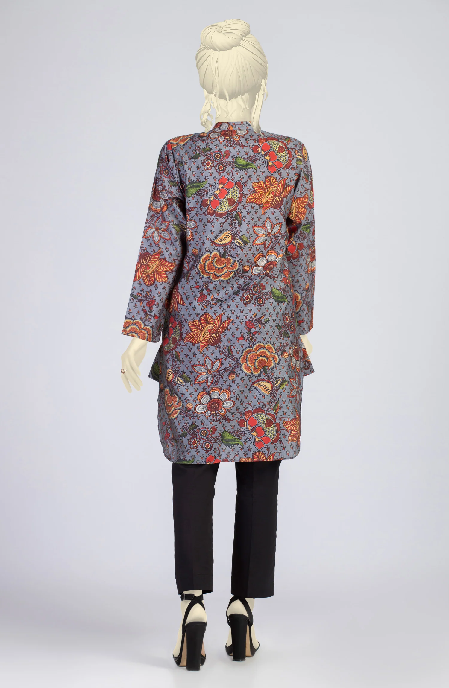 WINTER'22 CHINOISERIE IMPRESSION STITCHED 1PC KURTI - Image 3