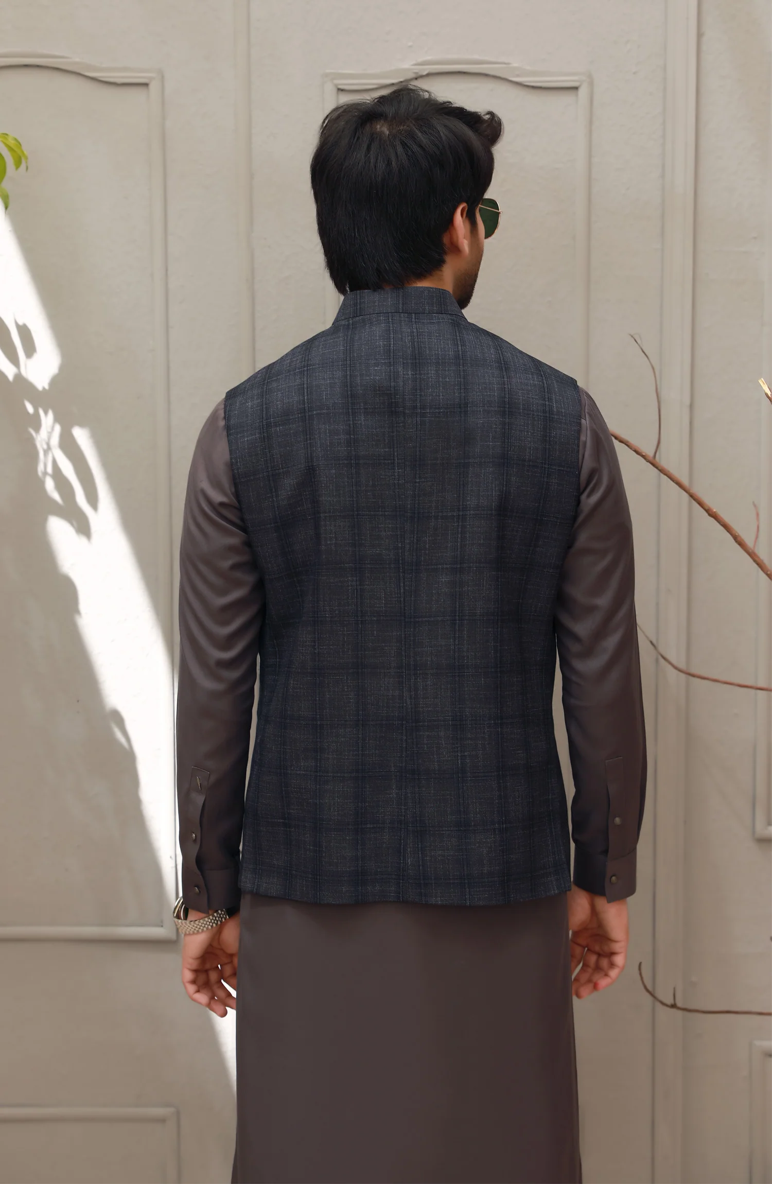 WINTER'22 MEN FORMAL CASUAL WAISTCOAT DARK GREY - Image 2