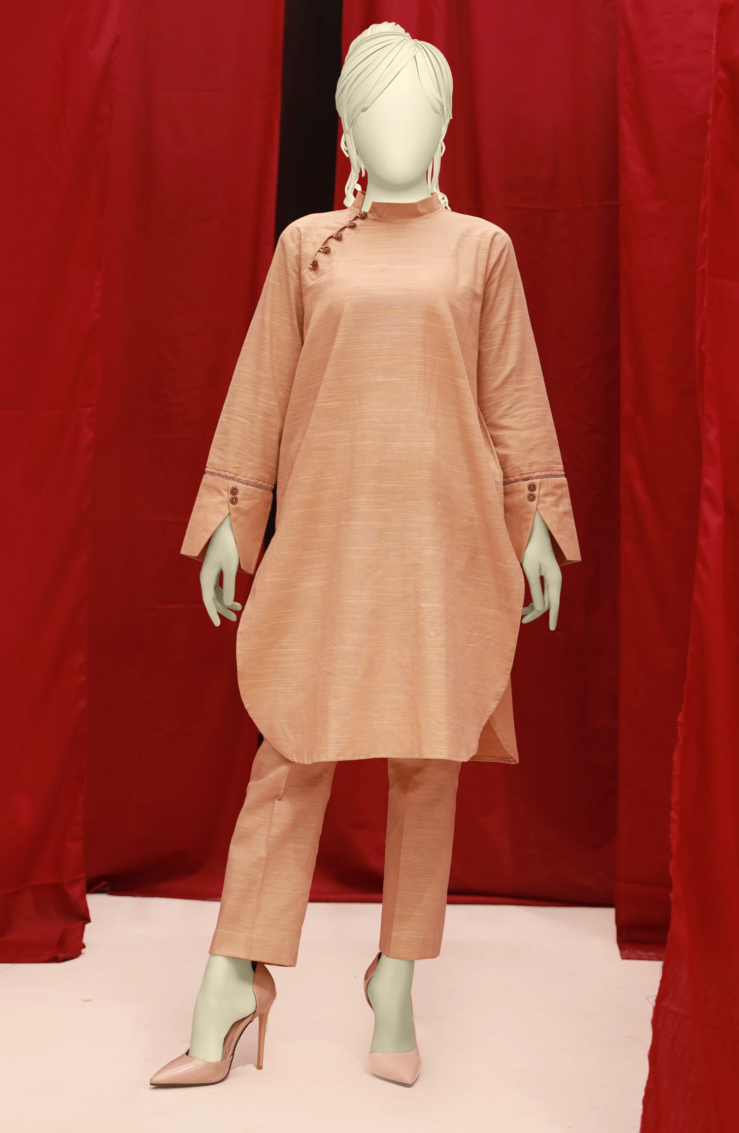 WINTER'22 SAND CASTLE STITCHED 1PC KURTI