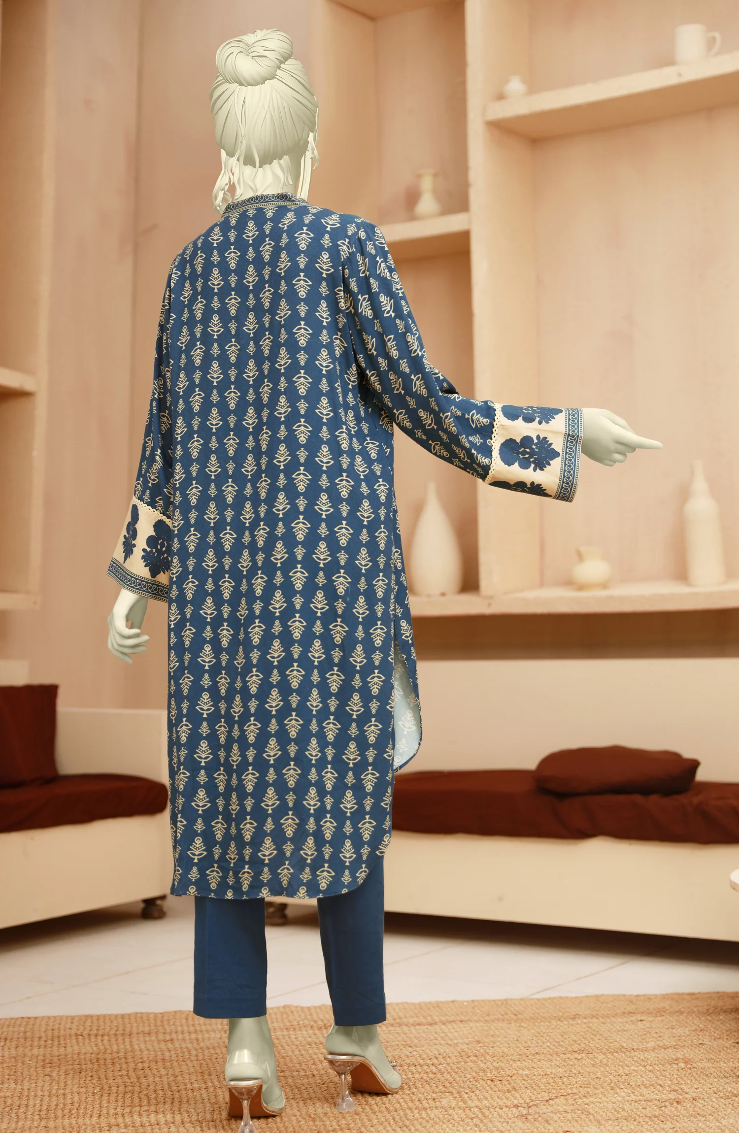 WINTER'22 SHEESHAM STITCHED 1PC KURTI - Image 2
