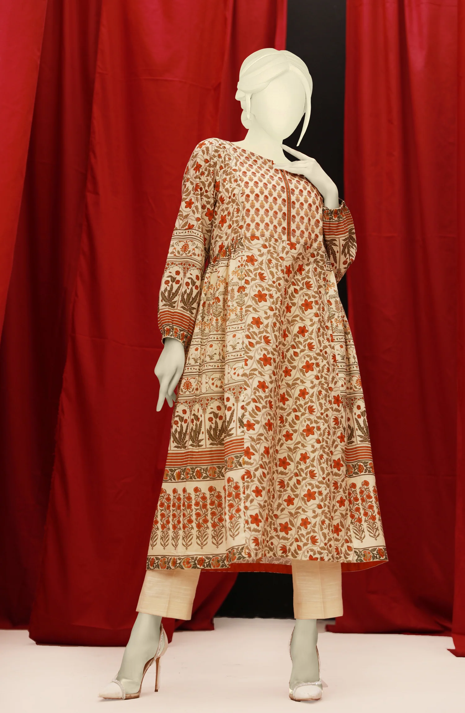 WINTER'22 UNABI STITCHED 1PC KURTI - Image 2