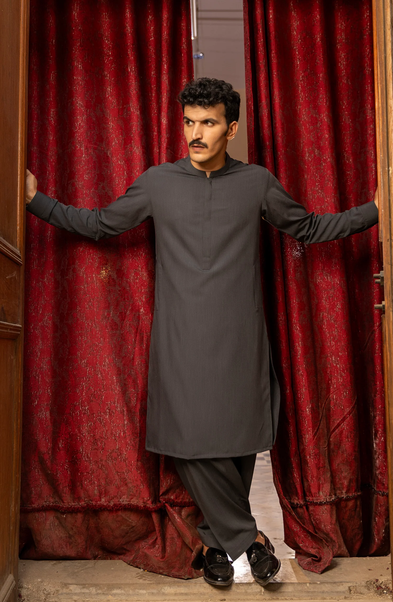 WINTER'23 MEN KAMEEZ SHALWAR PLAIN MALAYSIA - Image 3