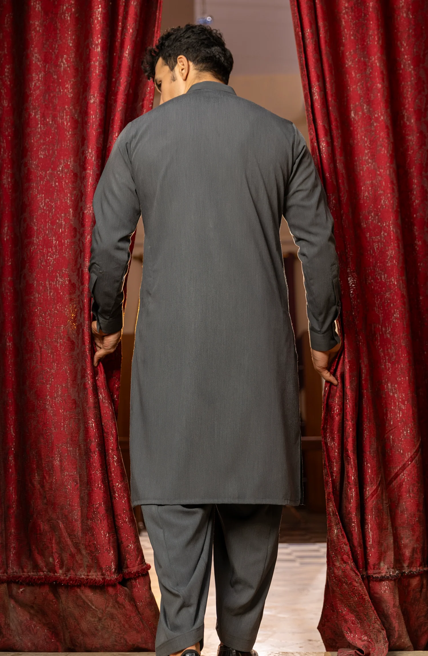 WINTER'23 MEN KAMEEZ SHALWAR PLAIN MALAYSIA - Image 4