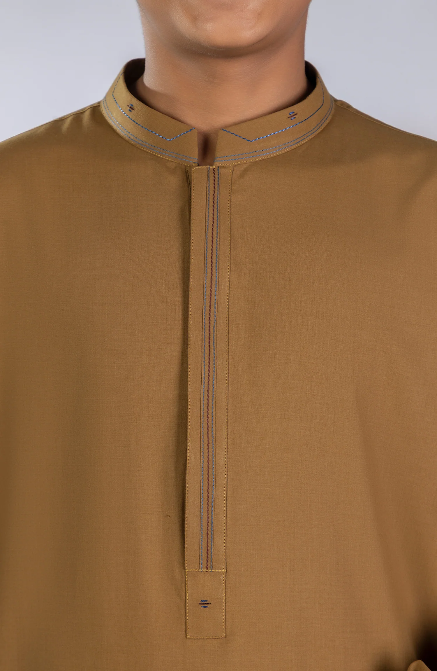 WINTER'23 TEENS KAMEEZ SHALWAR CASUAL MUSTARD - Image 2