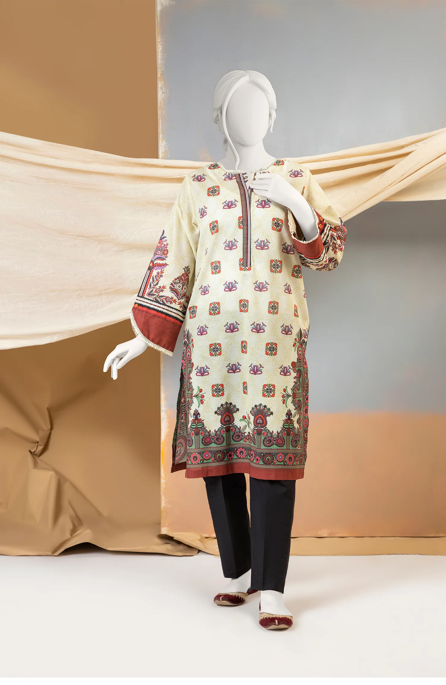 WINTER'23 WOMEN STITCHED 1PC KURTI