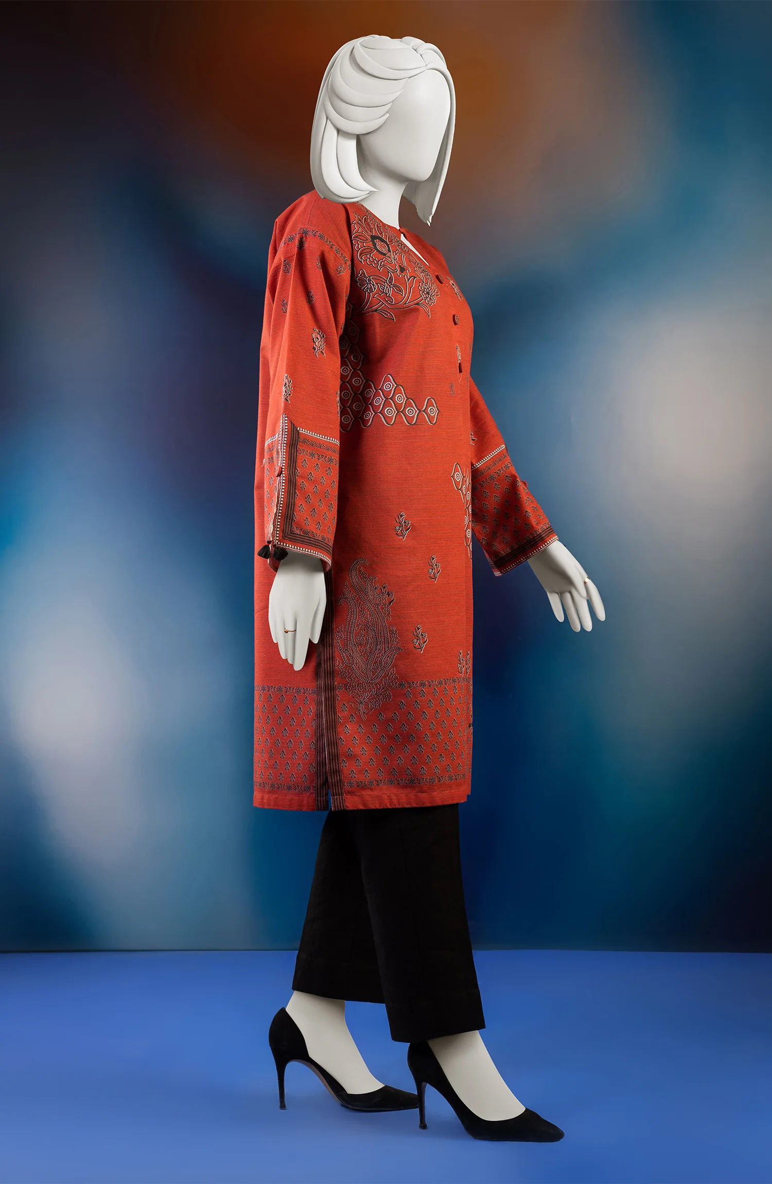 WINTER'23 WOMEN STITCHED 1PC KURTI - Image 3
