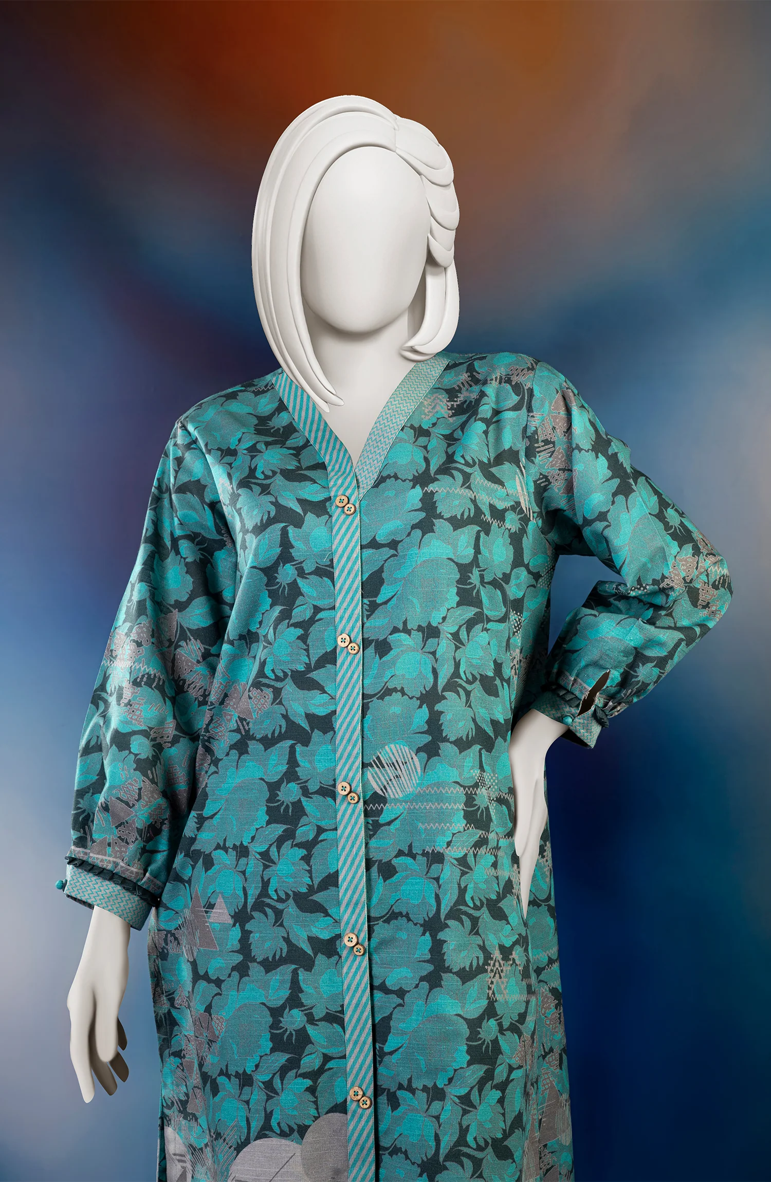 WINTER'23 WOMEN STITCHED 1PC KURTI - Image 2