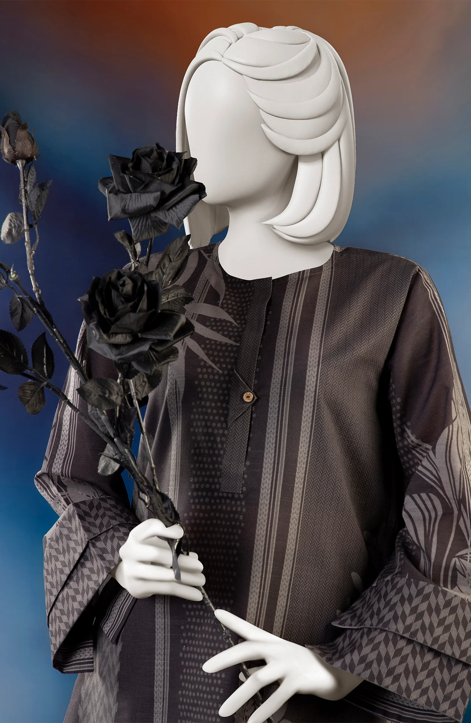 WINTER'23 WOMEN STITCHED 1PC KURTI - Image 2