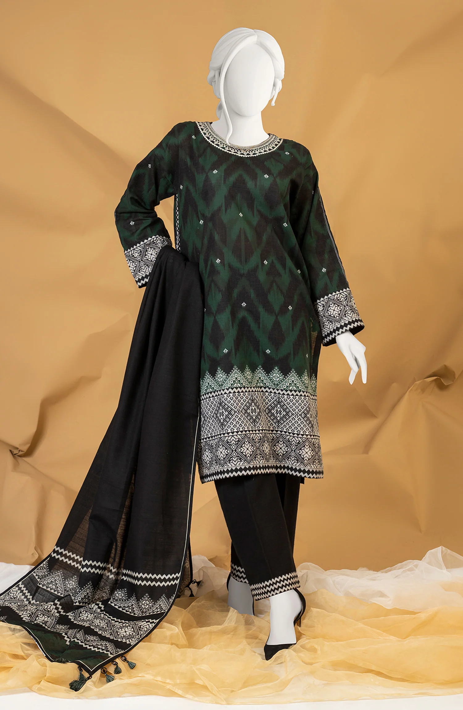 WINTER'23 WOMEN STITCHED 3PC SUIT