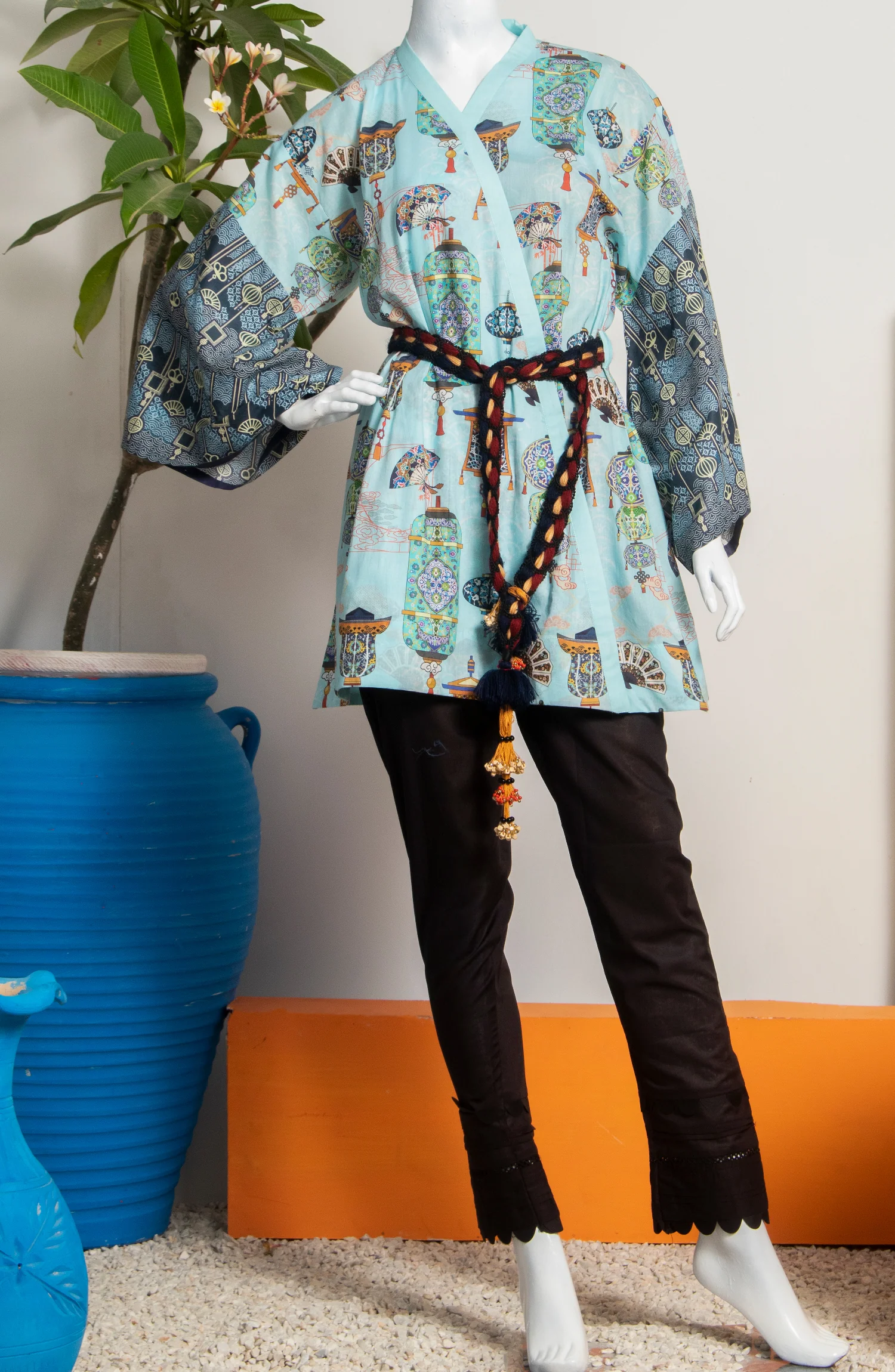 WOMAN KURTI LAWN PRINTED 1 PC UNSTITCHED