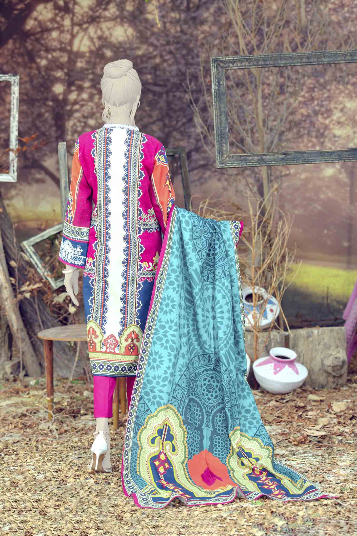 WOMEN MEHRAB STITCHED 3PC SUIT - Image 4