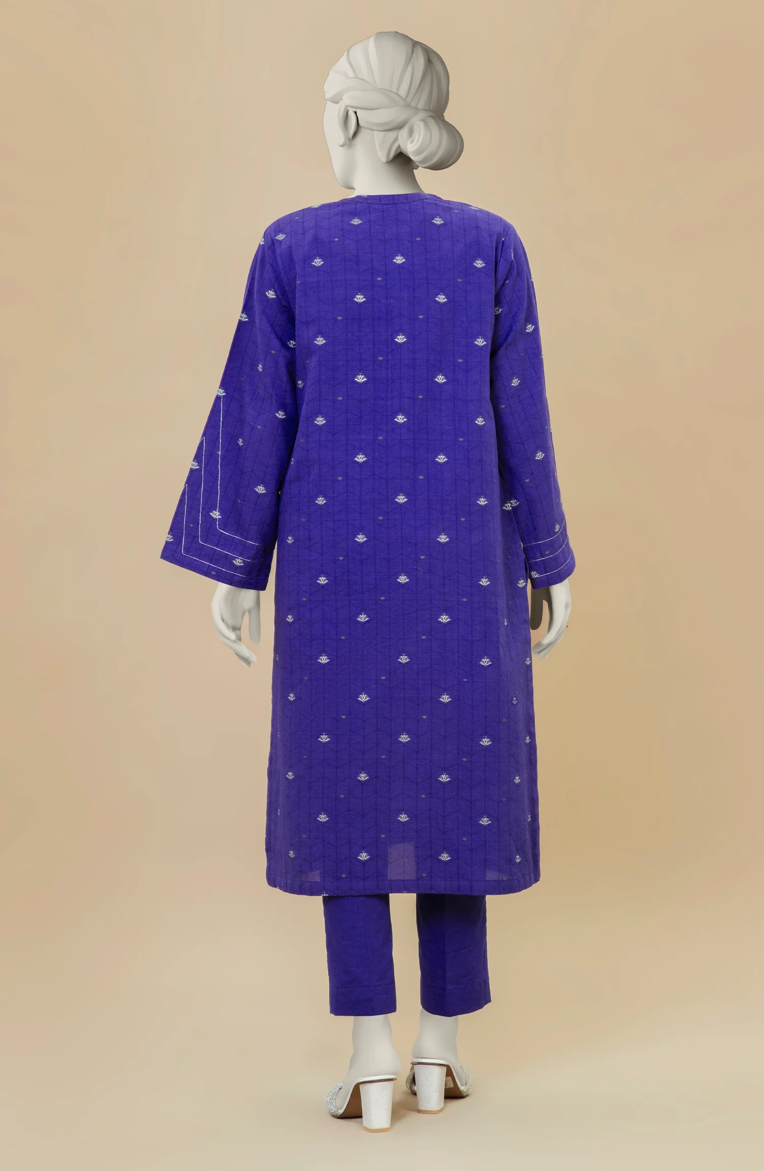 ZARI JACQUARD STITCHED 2 PIECE - Image 5