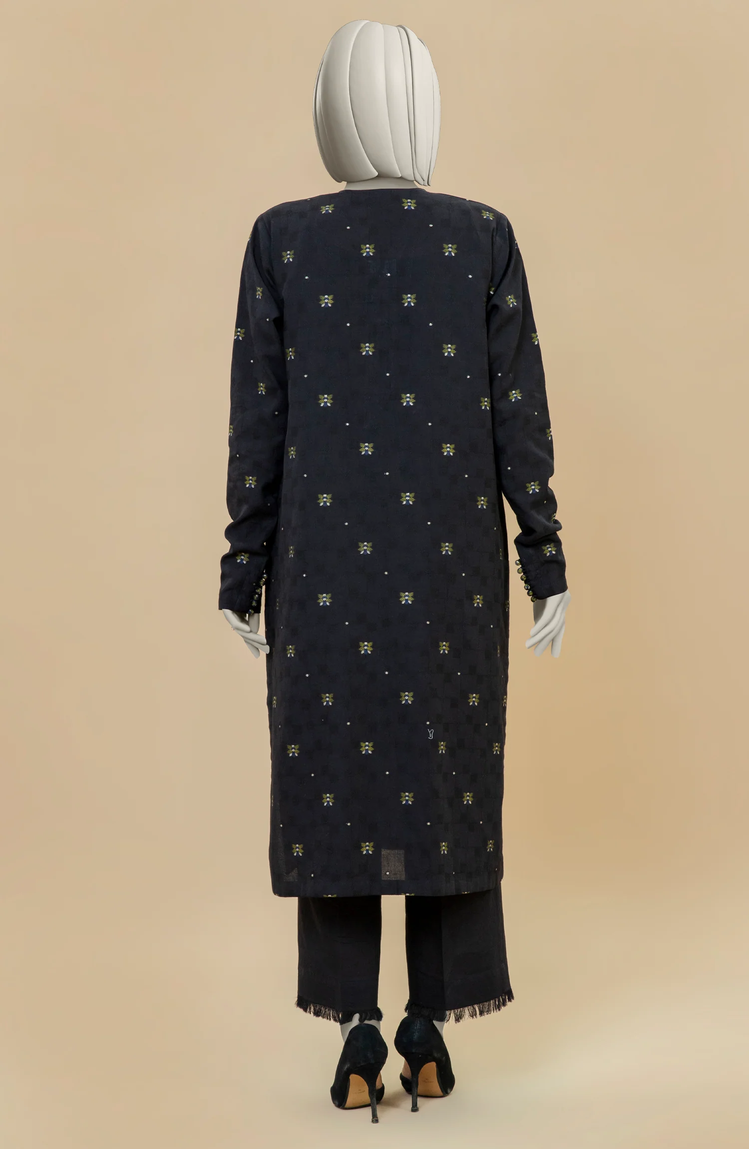 ZARI JACQUARD  STITCHED 2 PIECE - Image 5