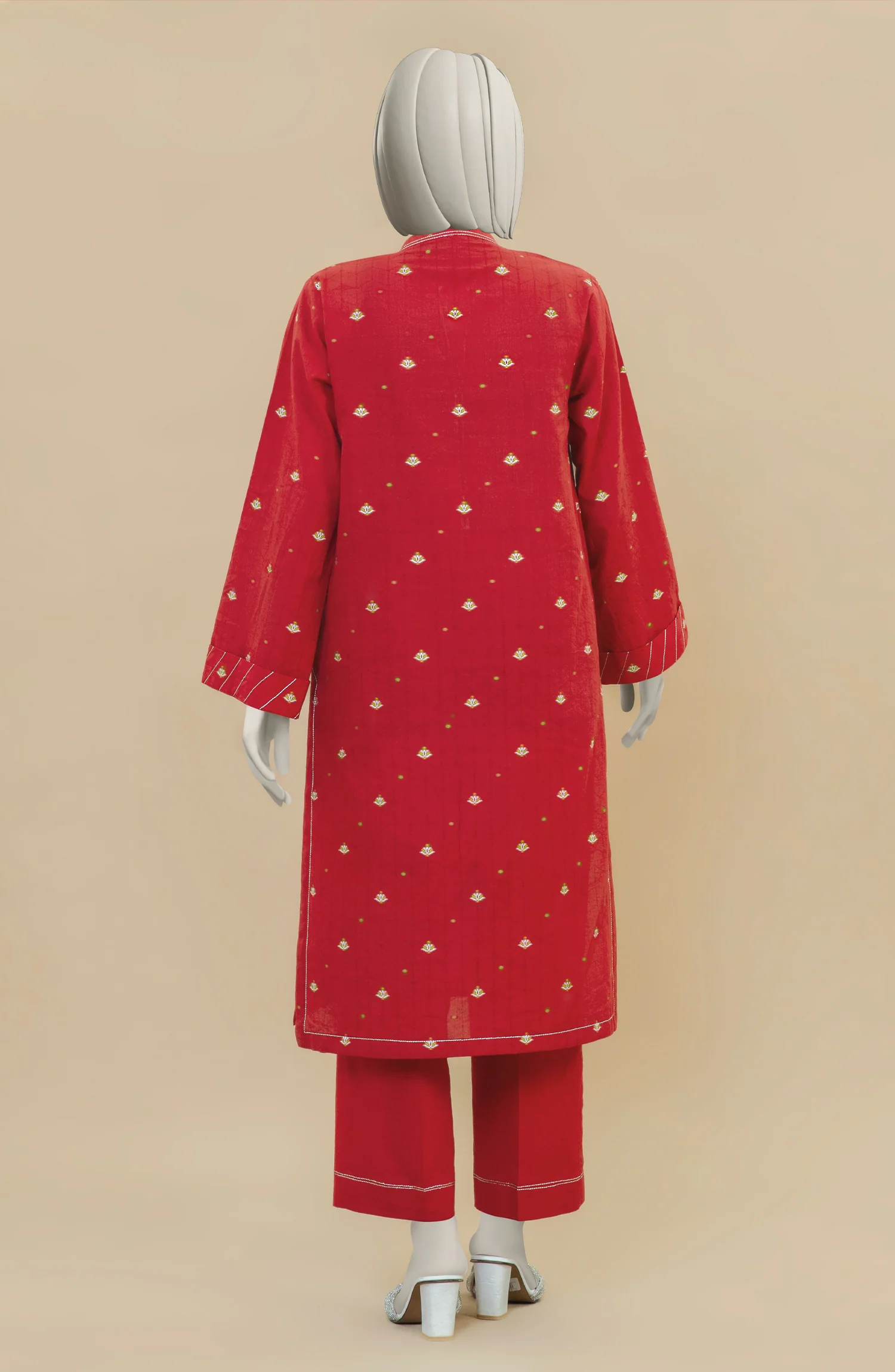 ZARI JACQUARD STITCHED 2 PIECE - Image 3